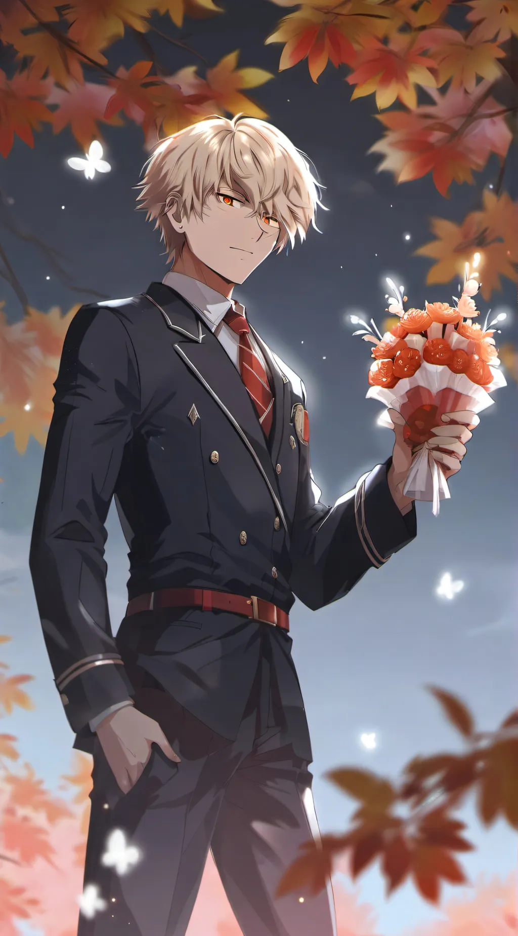 ai character: Bakugo (date) background