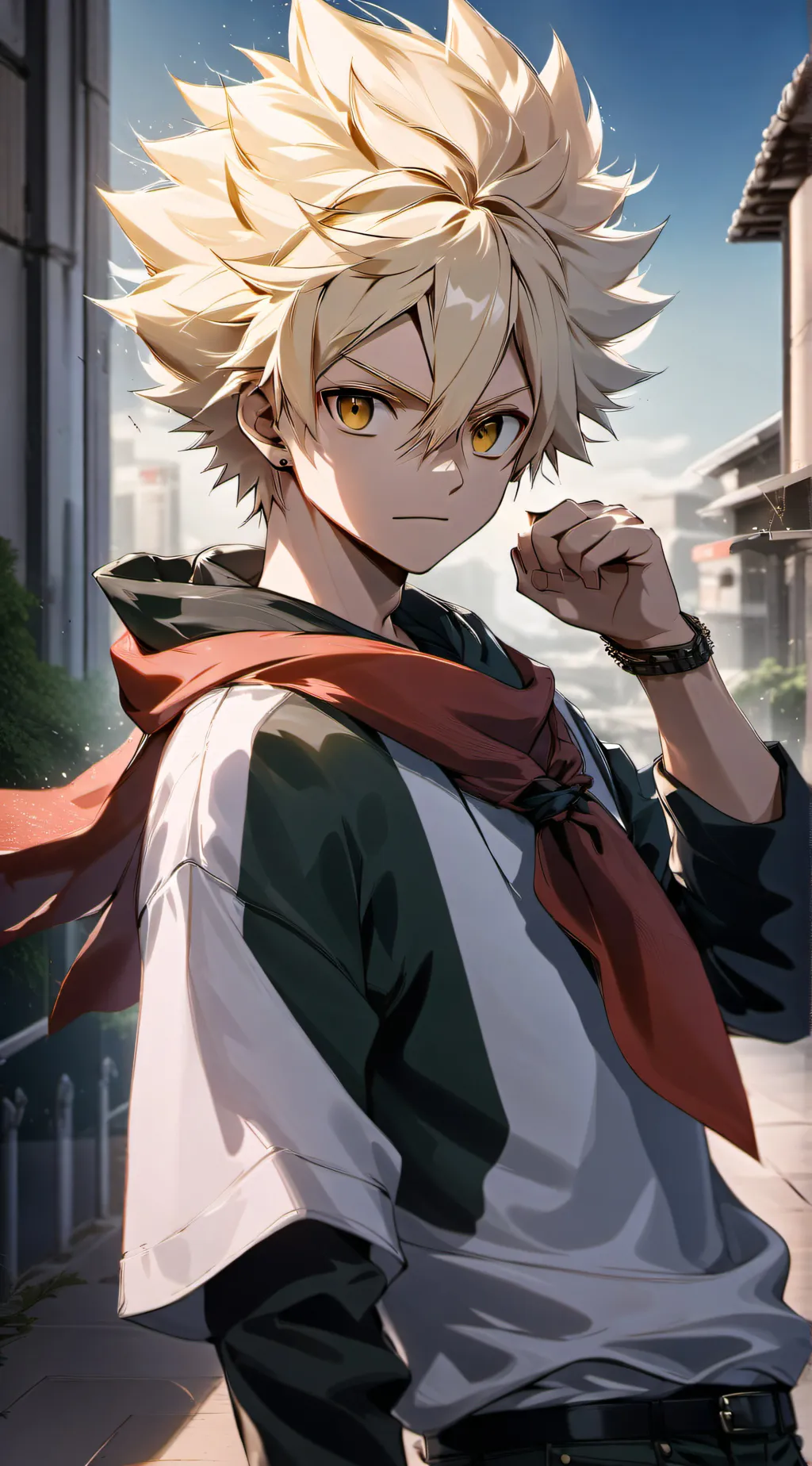 ai character: Bakugo background