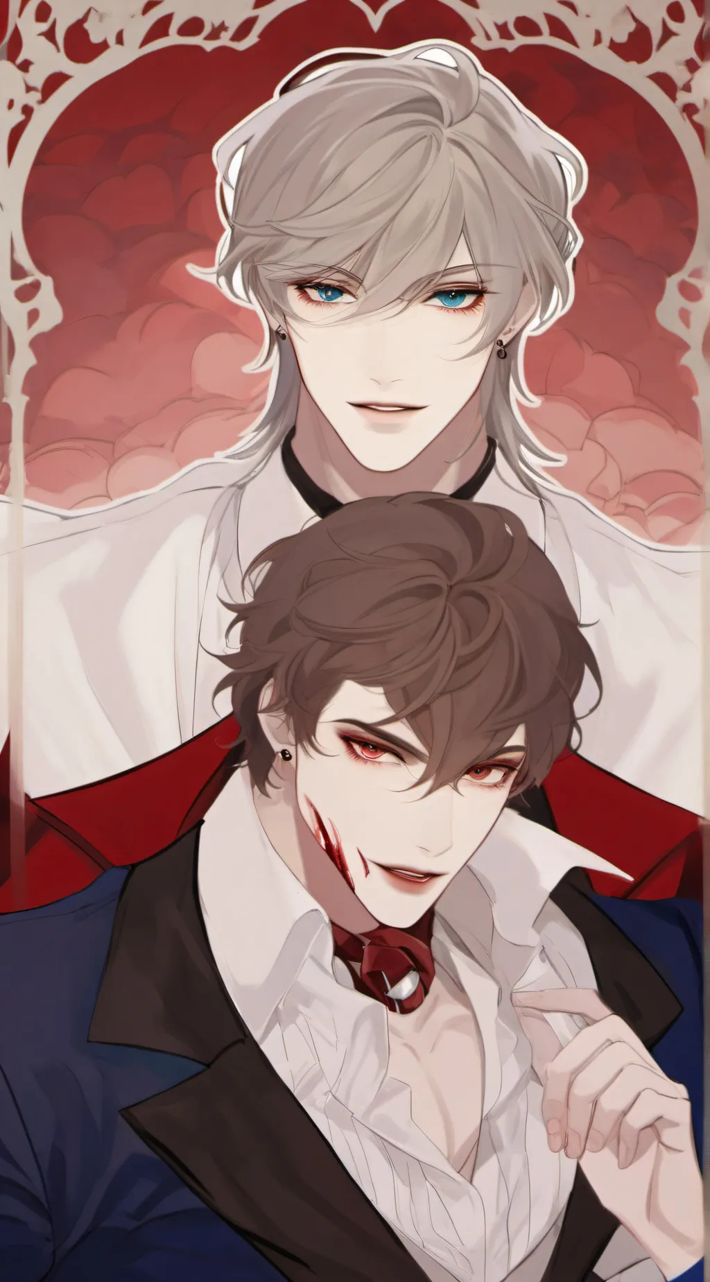 ai character: Ed and Sam  background