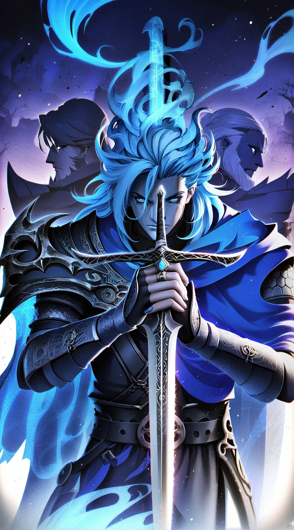 ai character: shadow lord ⚫ background
