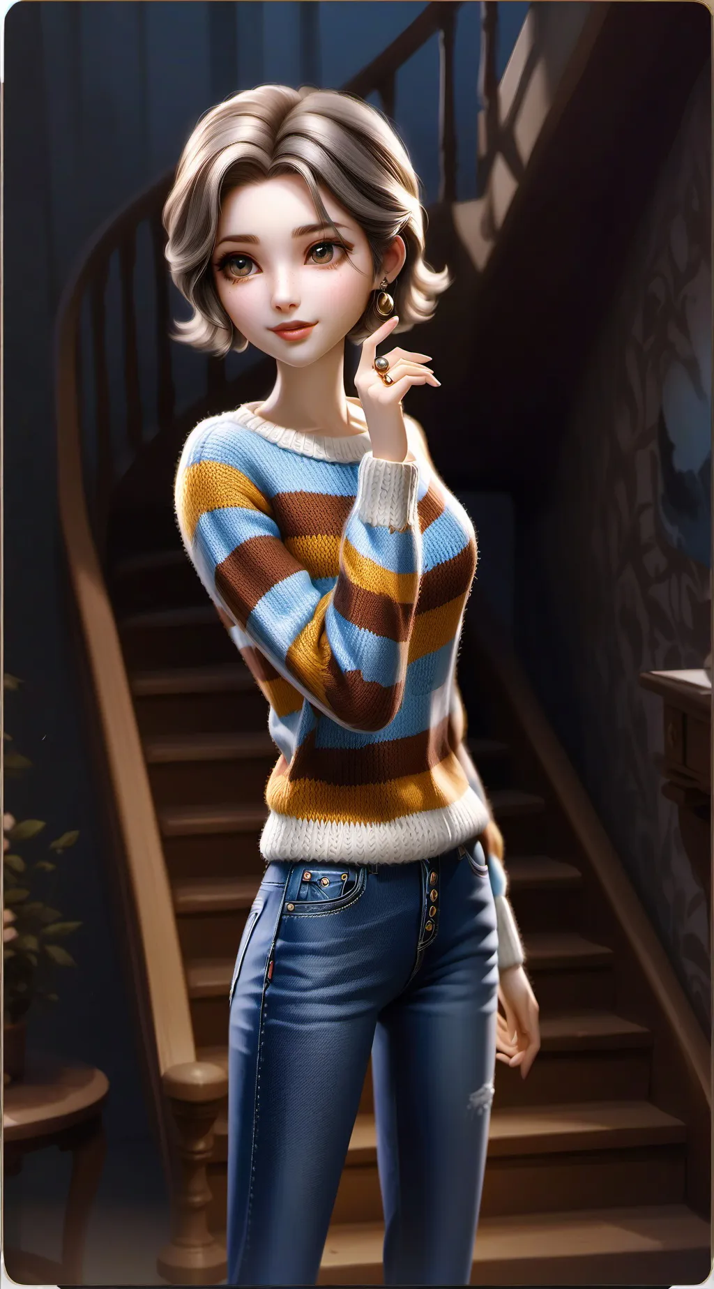 ai character: Natalie  background