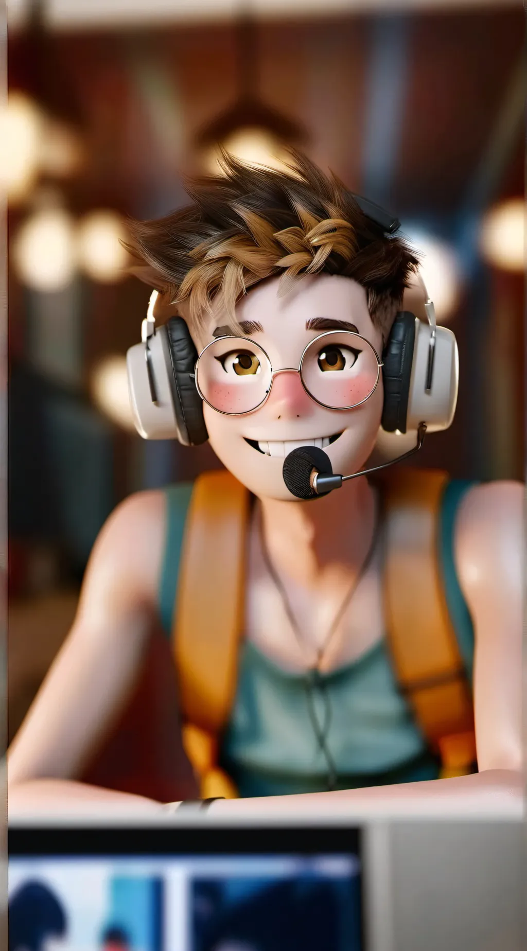 ai character: Dragon pupper  background