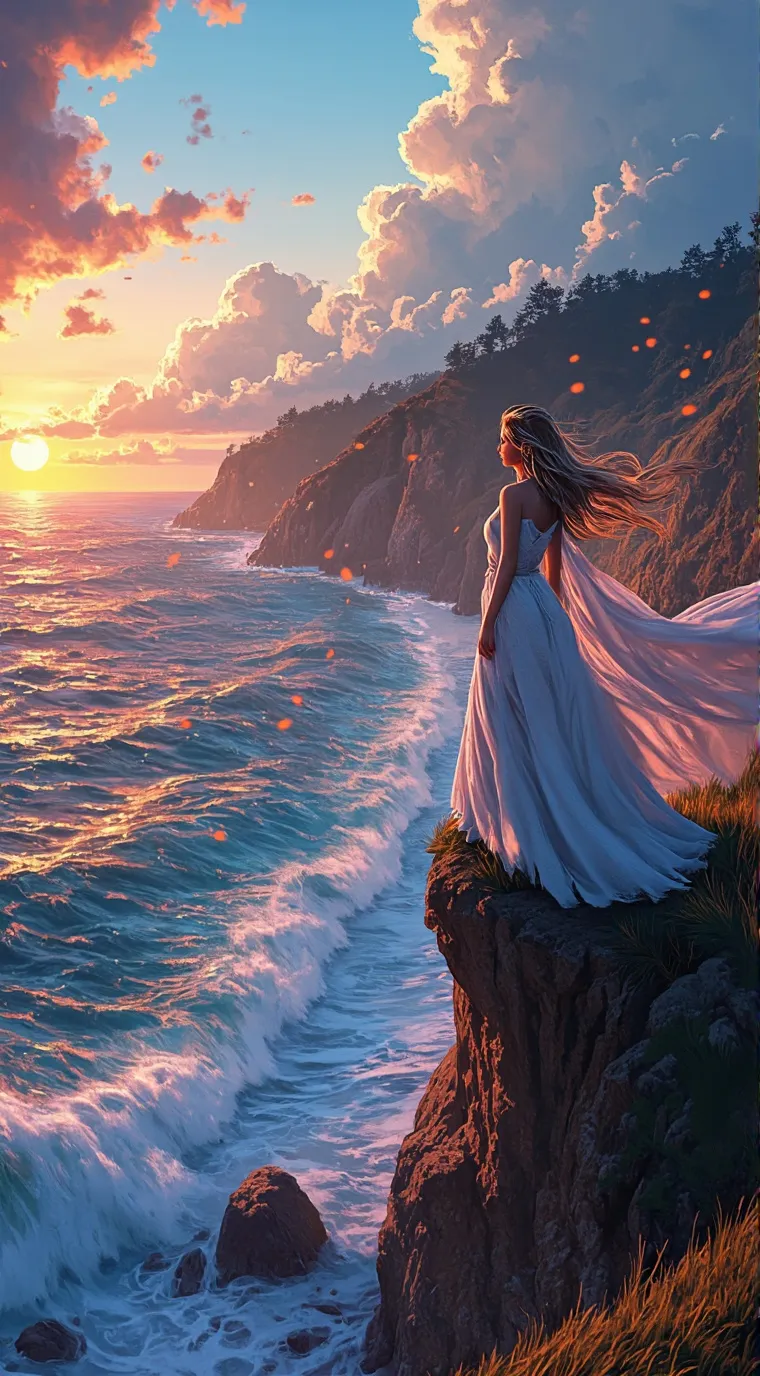 ai character: Ocean  background