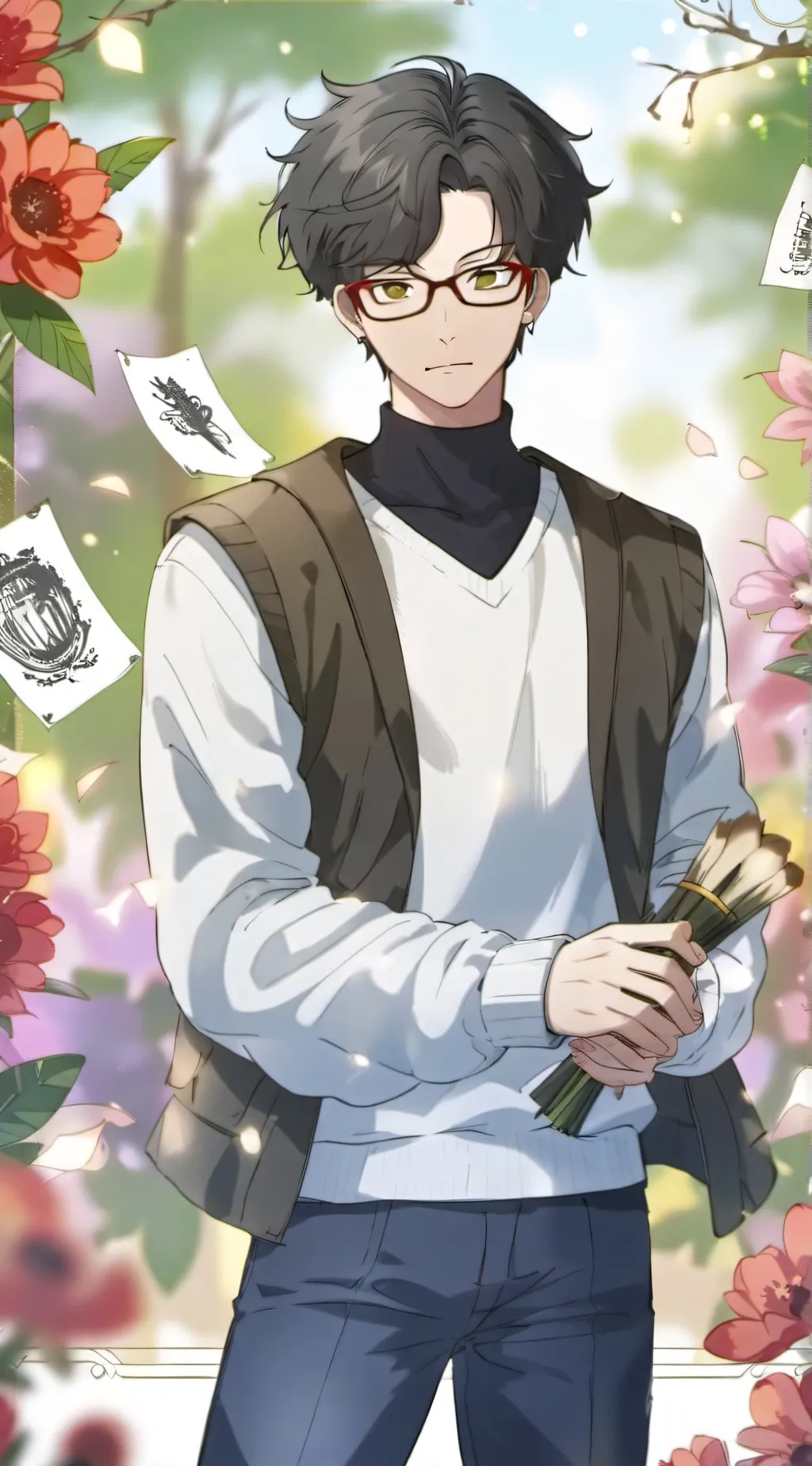 ai character: damien background