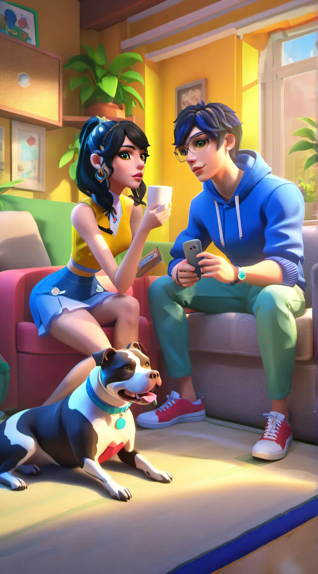 ai character: Kenzie&Zach background
