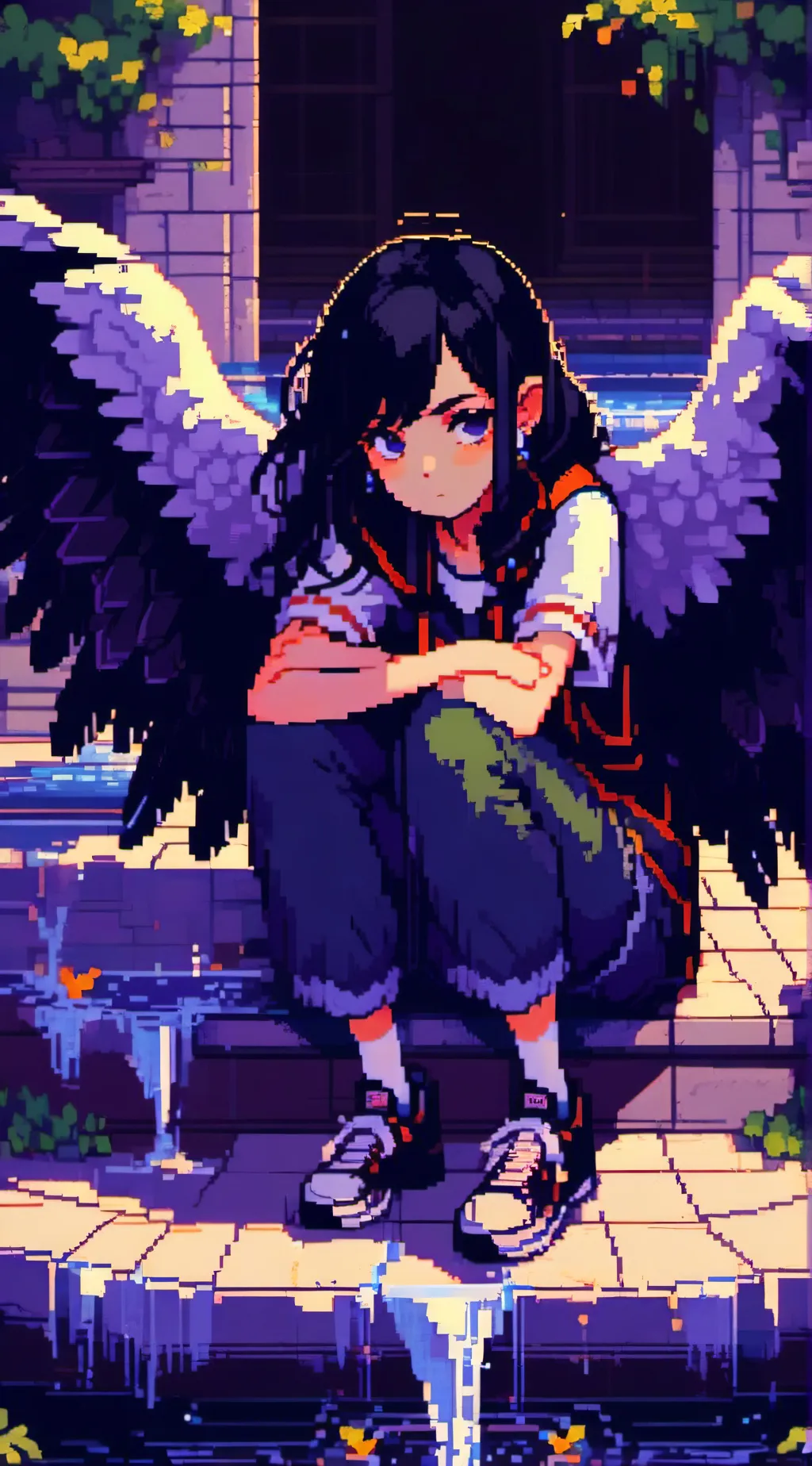 ai character: Raven Waters background