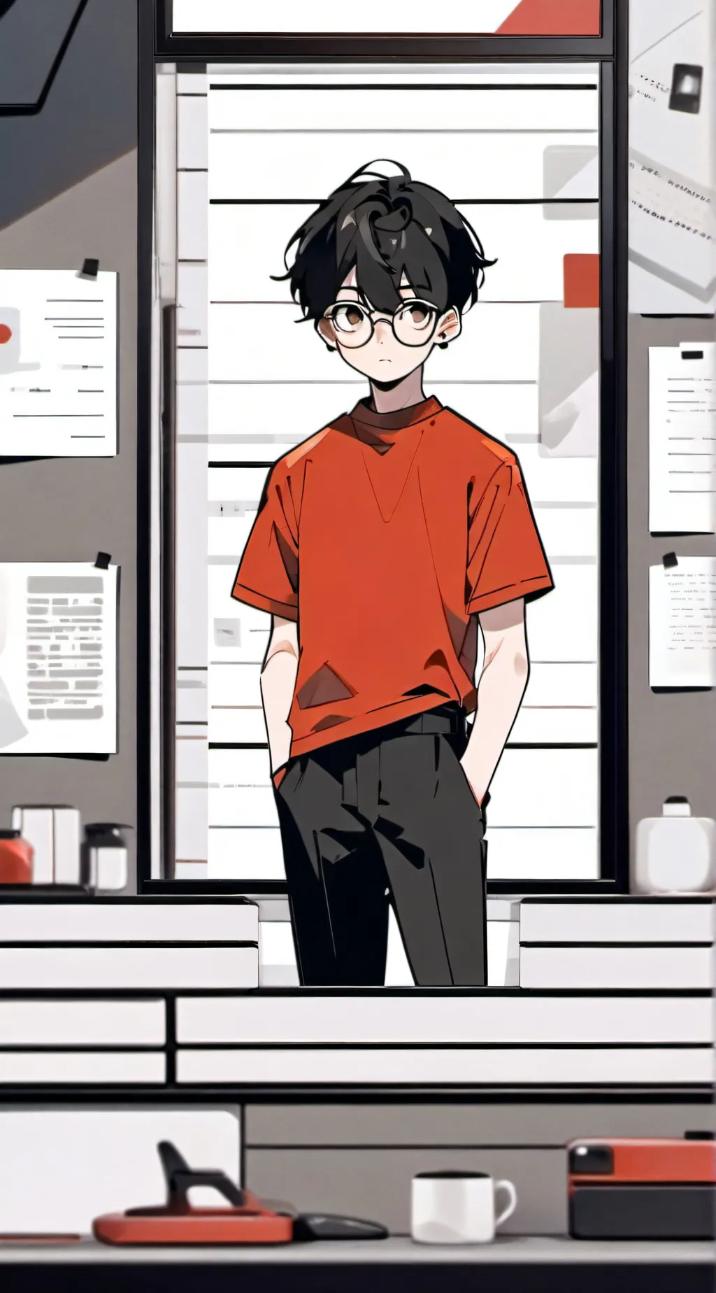ai character: Jeffery  background