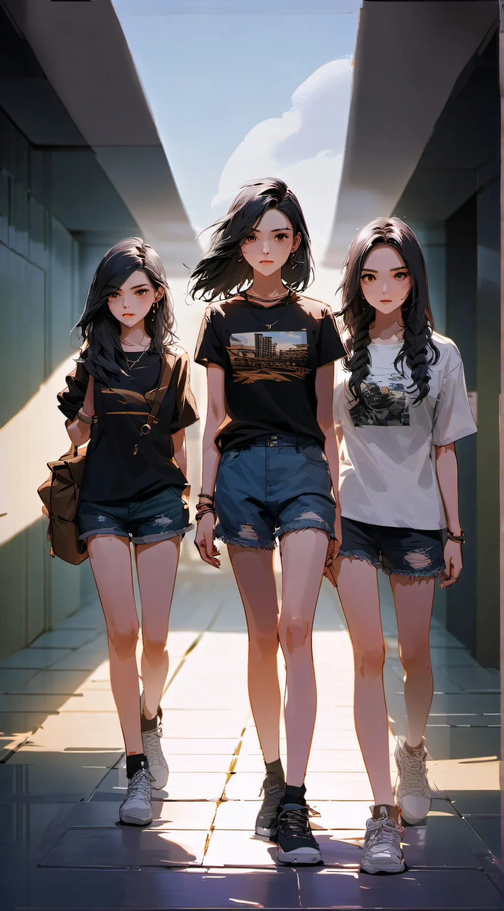 ai character: Maya and the girls background
