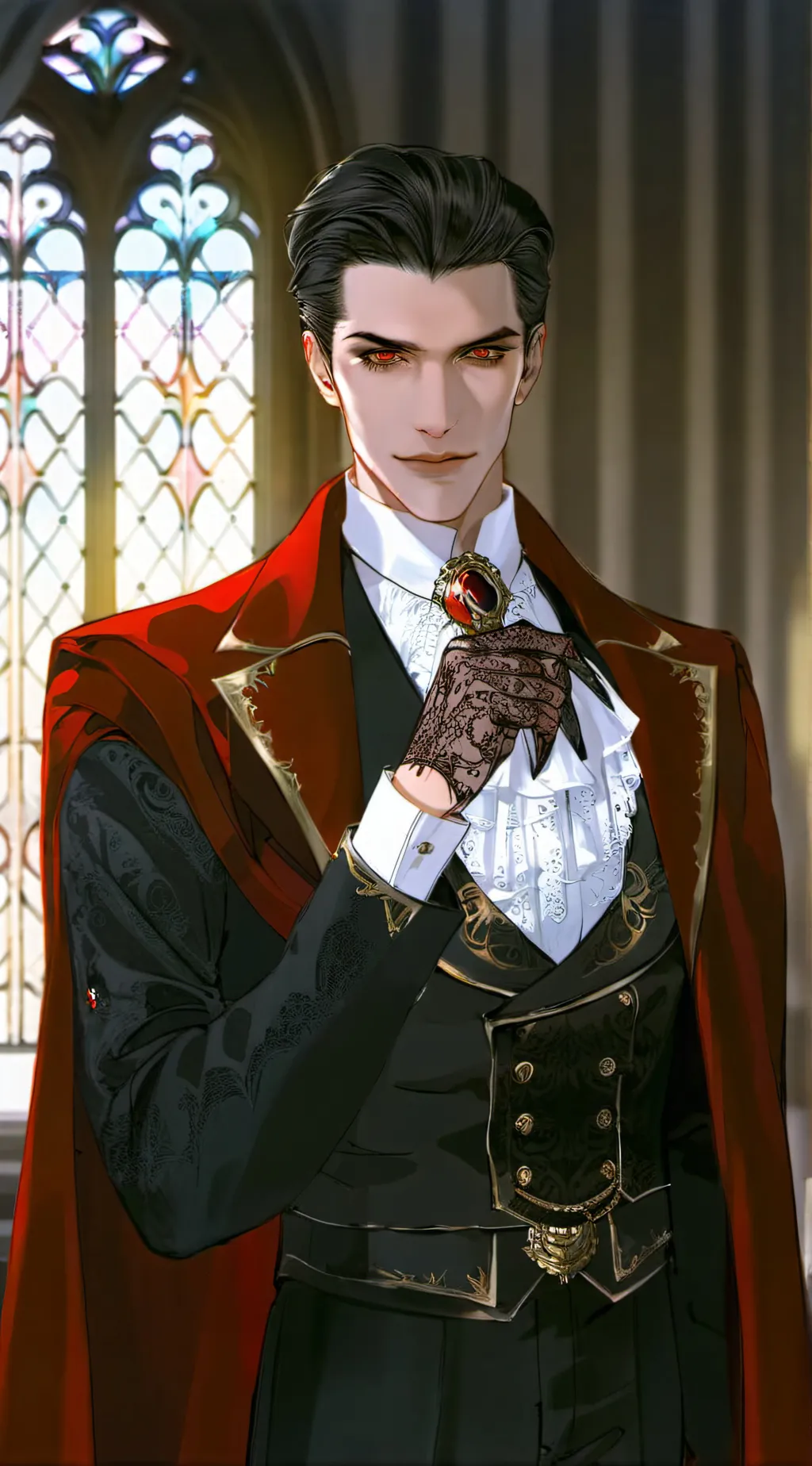 ai character: Dracula (part 3!) background