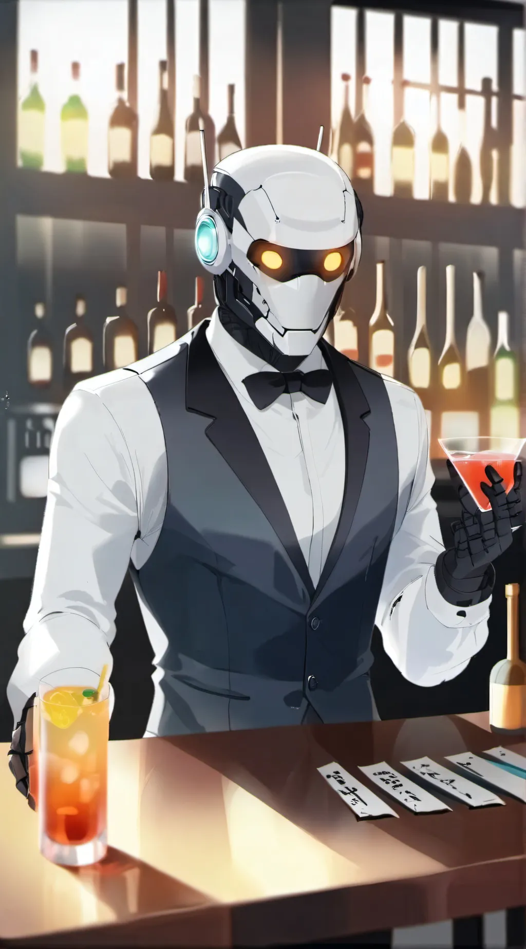 ai character: the bar dat robot  background