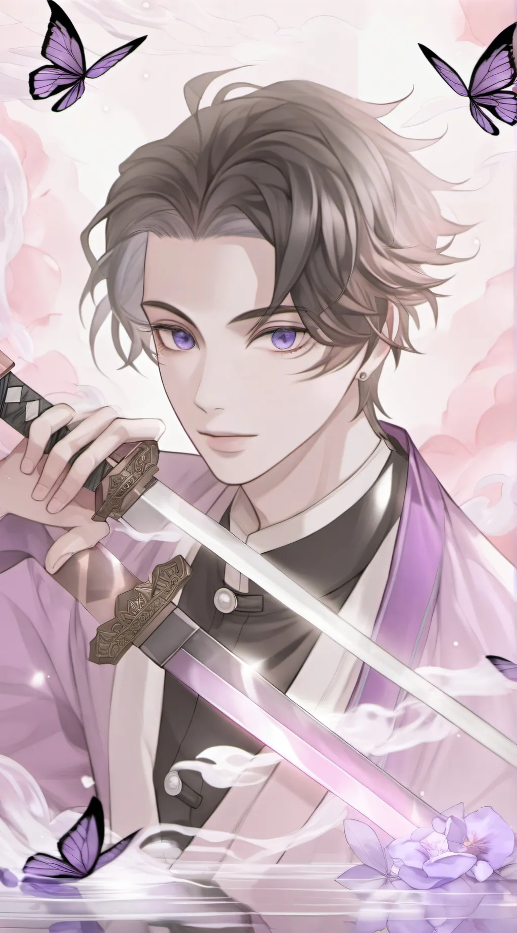 ai character: Demon slayer  background