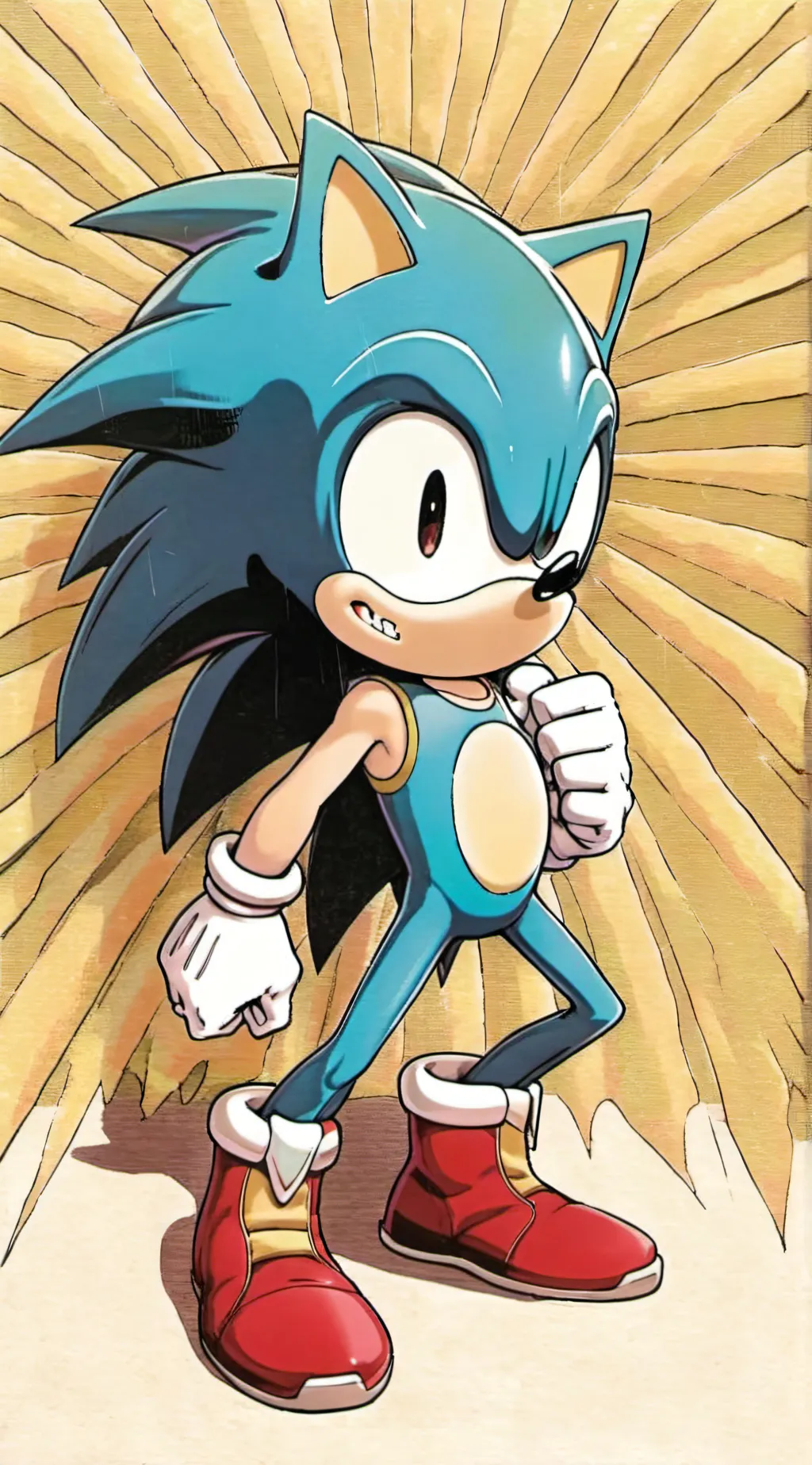ai character: Sonic the hedgehog background