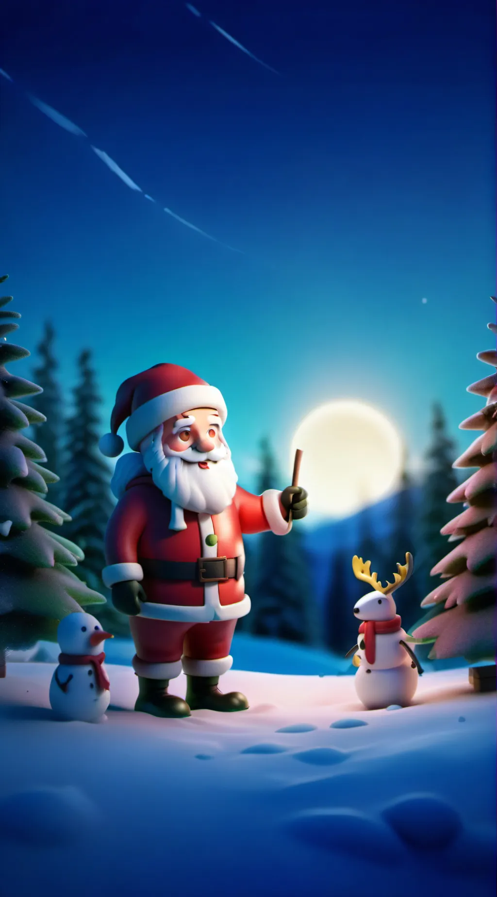 ai character: Christmas!  background
