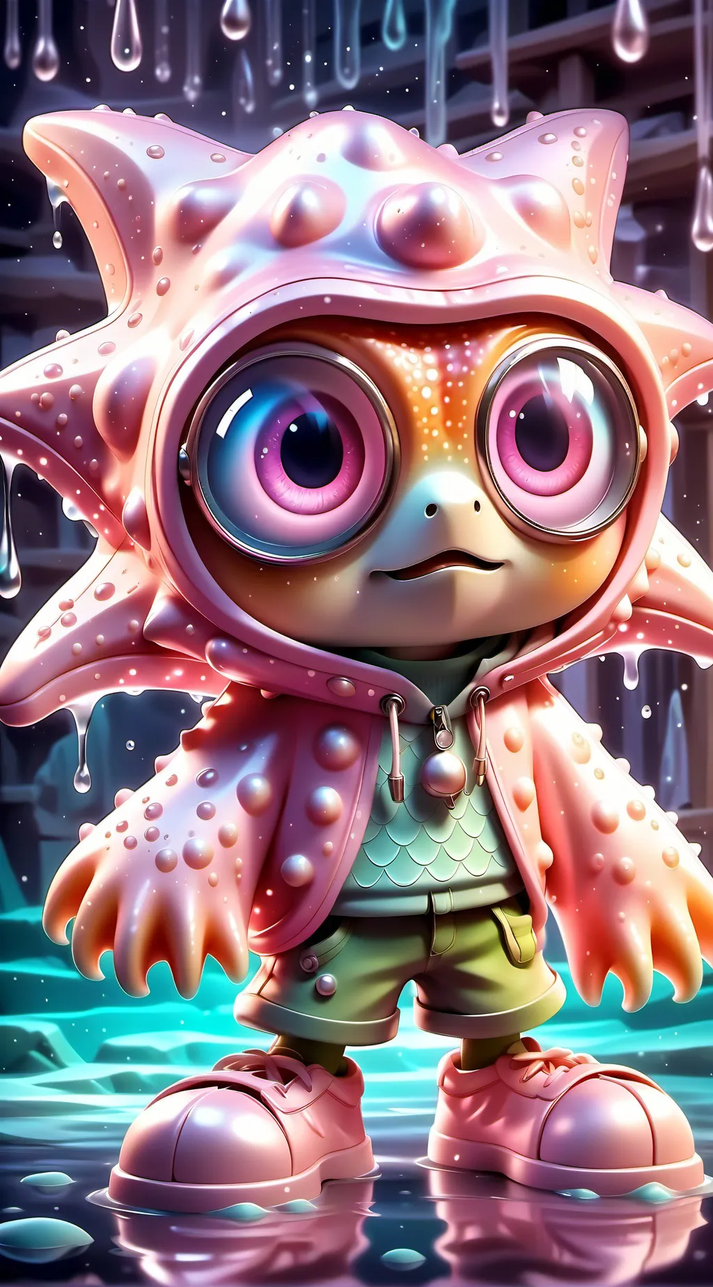 ai character: Patrick star  background