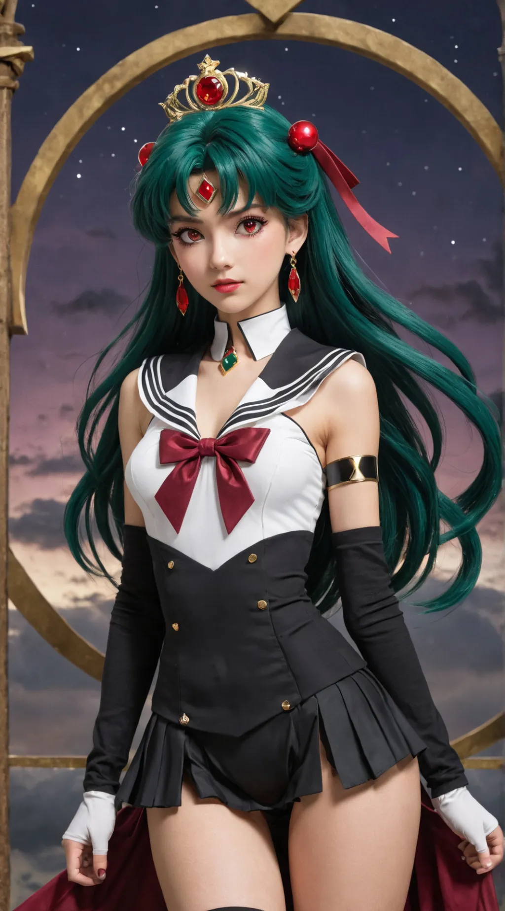 ai character: Sailor Pluto background