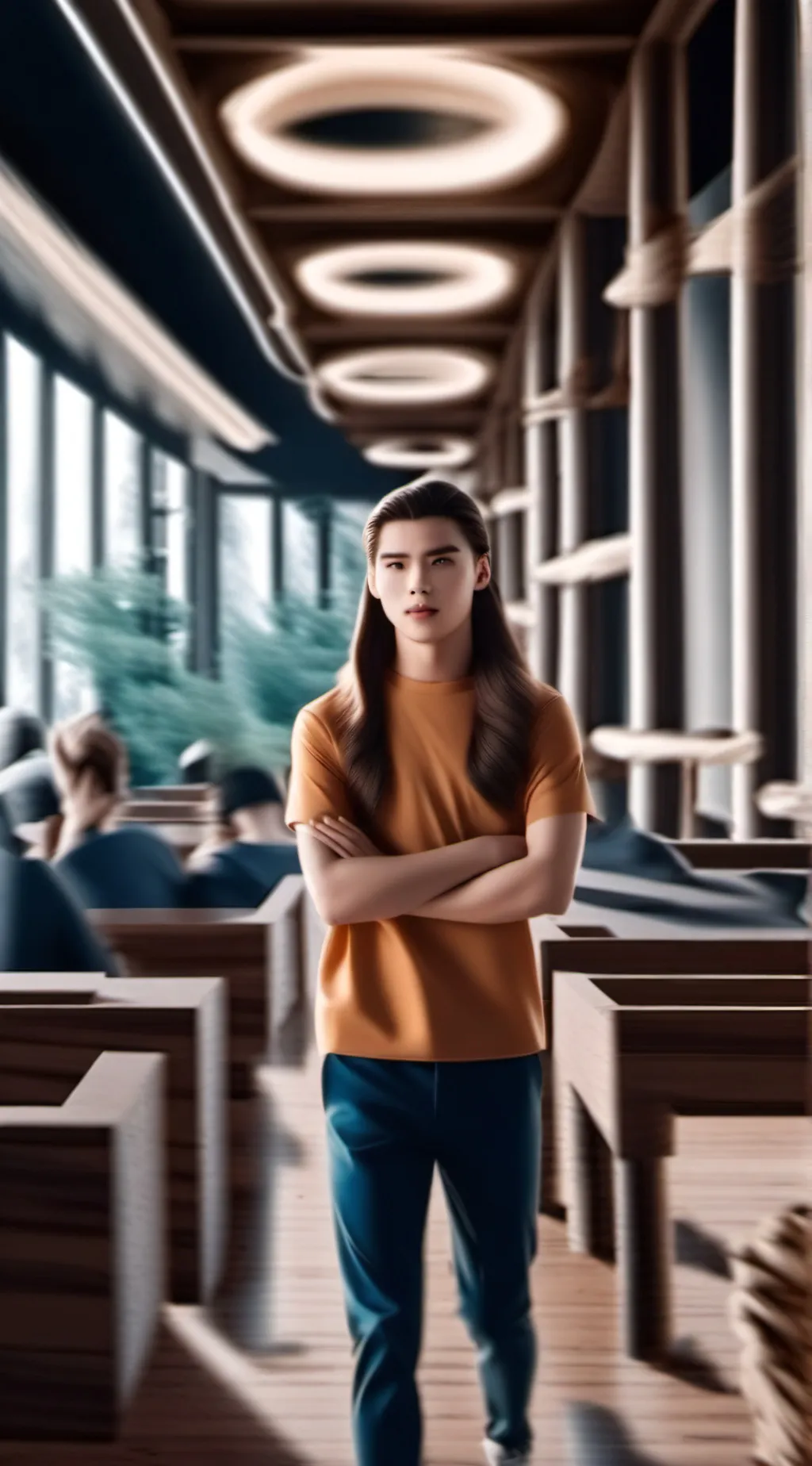 ai character: Classroom background