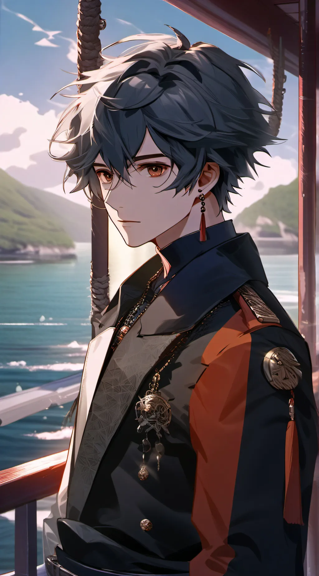 ai character: straw hat pirates  background