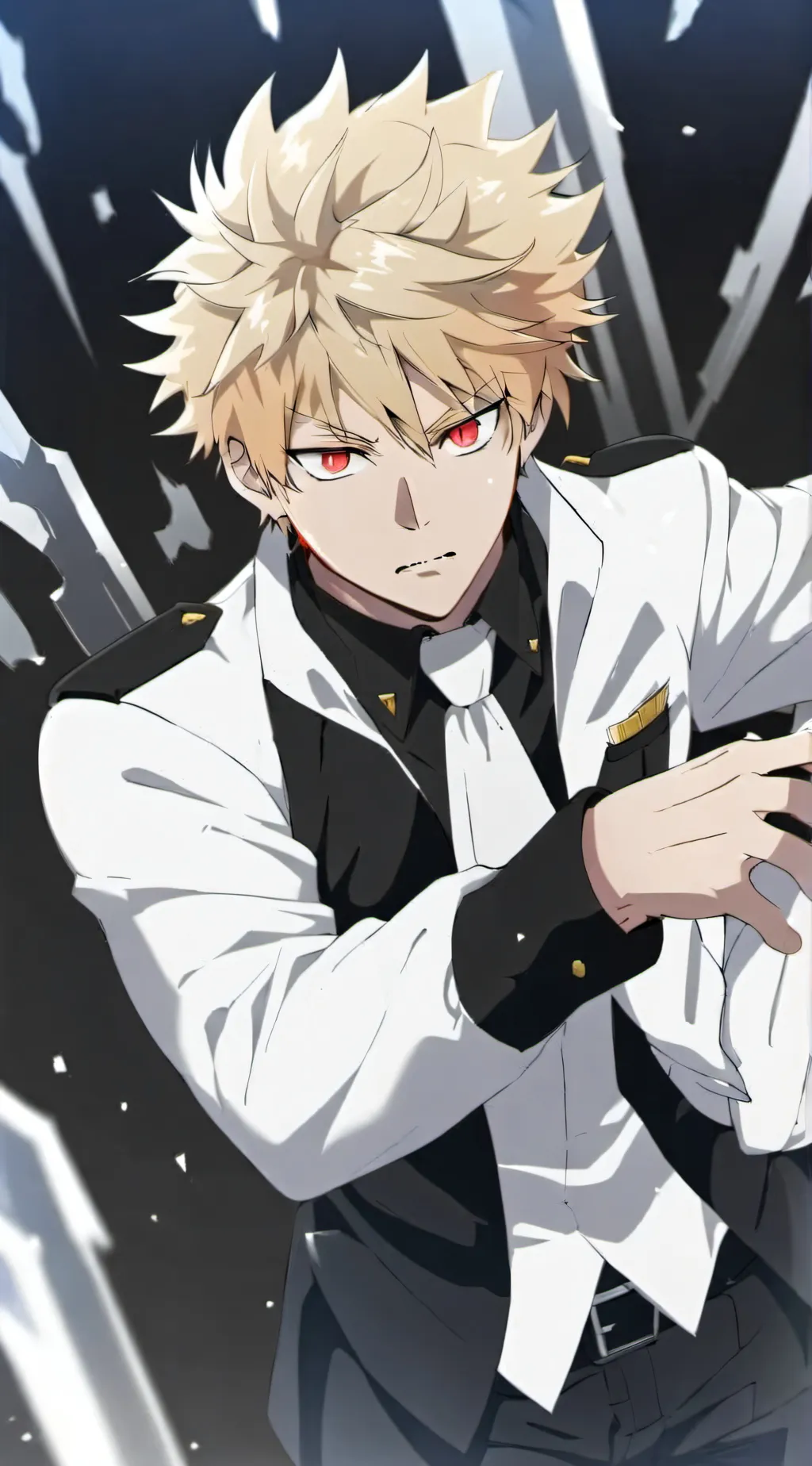 ai character: Katsuki Bakugo background