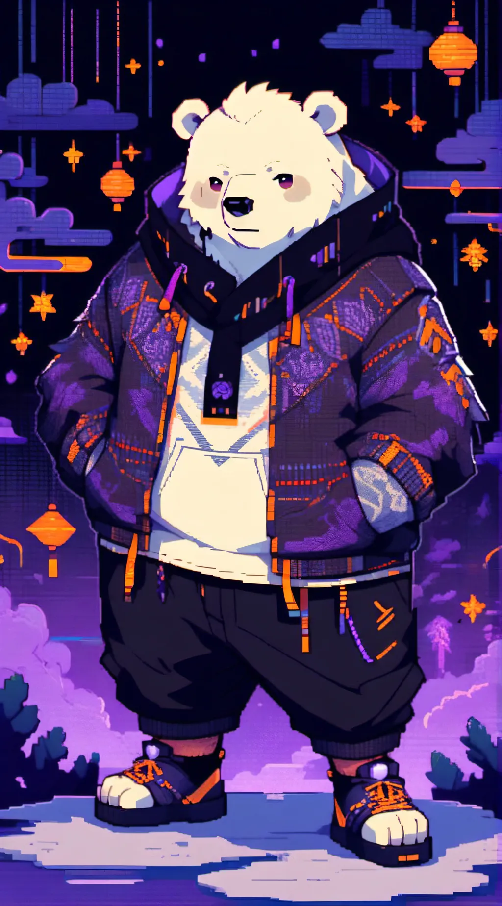 ai character: shinodakuma background
