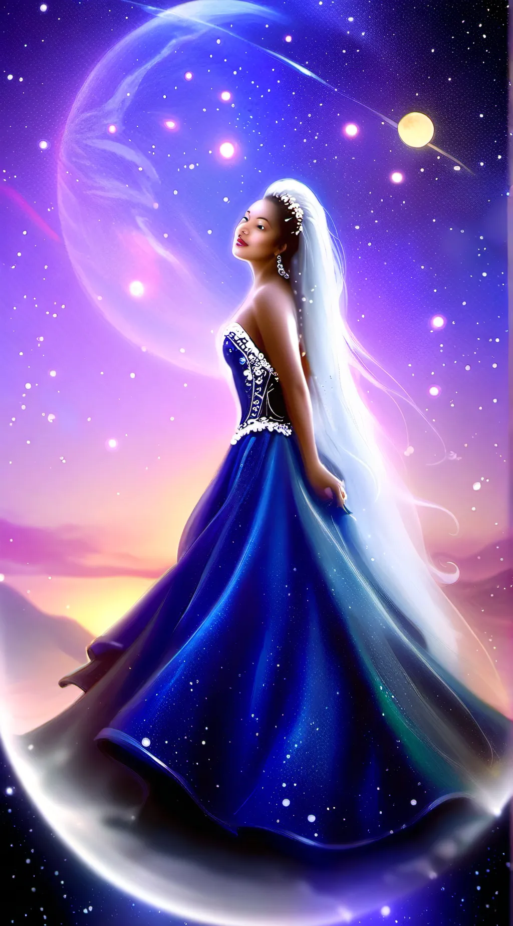 ai character: lunita background