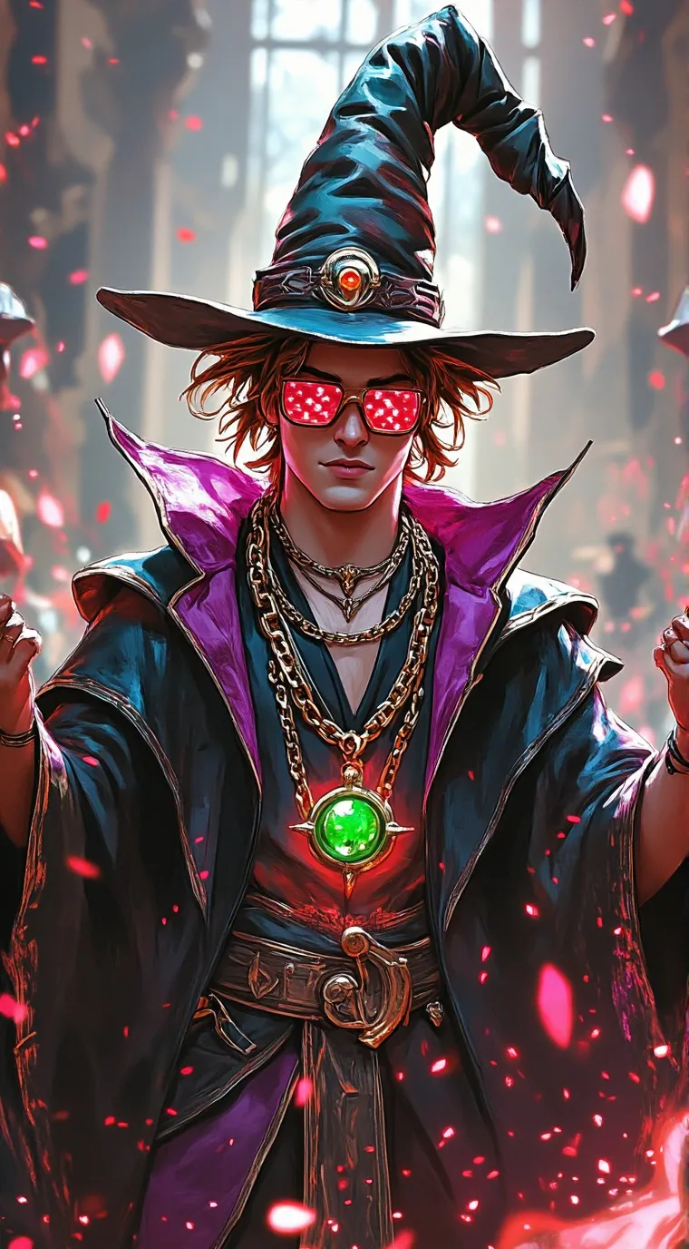 ai character: Party Wizard background