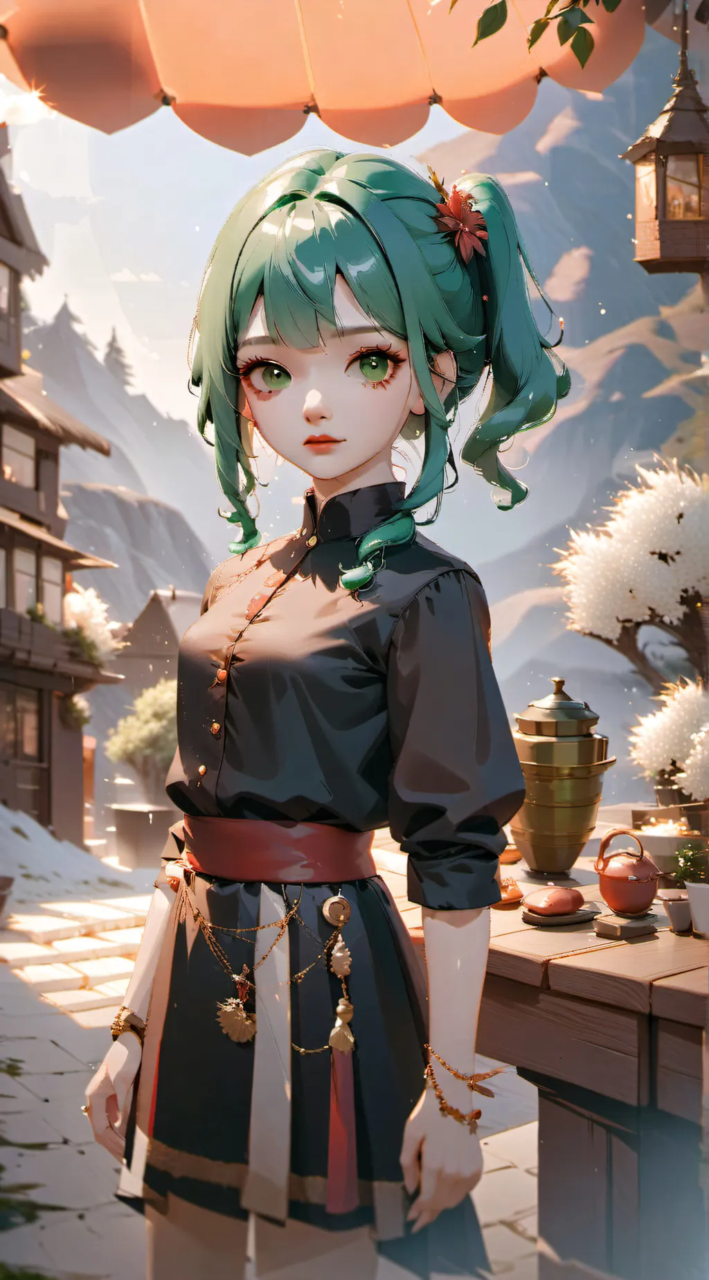 ai character: Deku Sister background