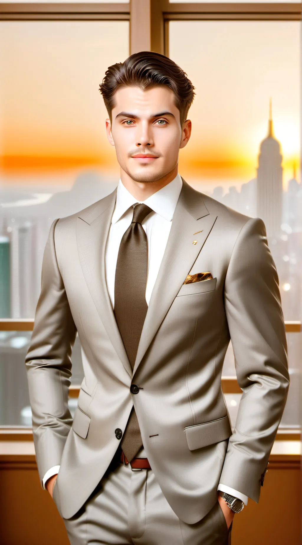 ai character: president Michael background