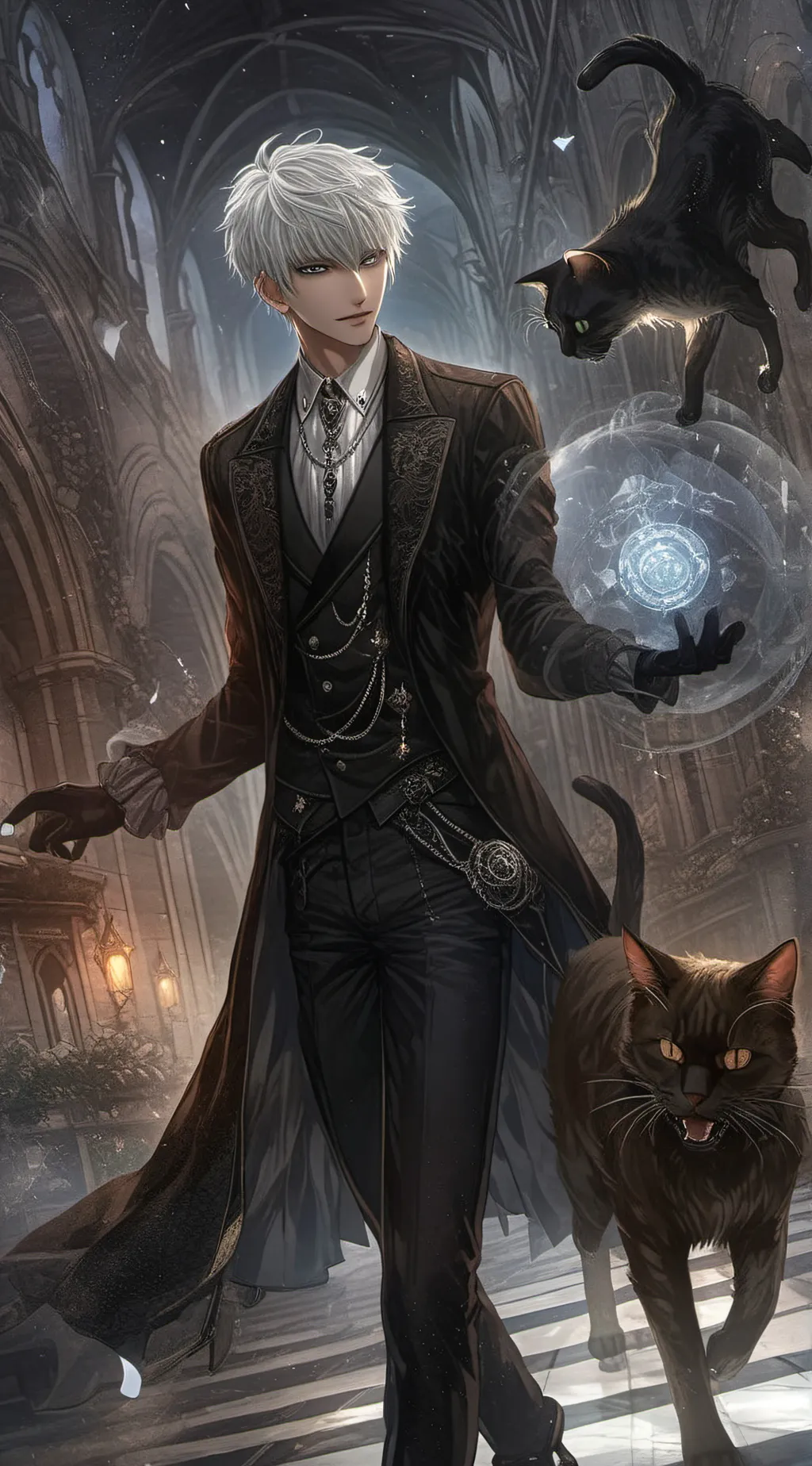 ai character: LEO! background