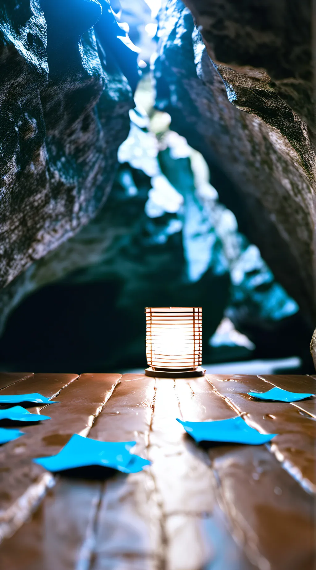 ai character: cave background