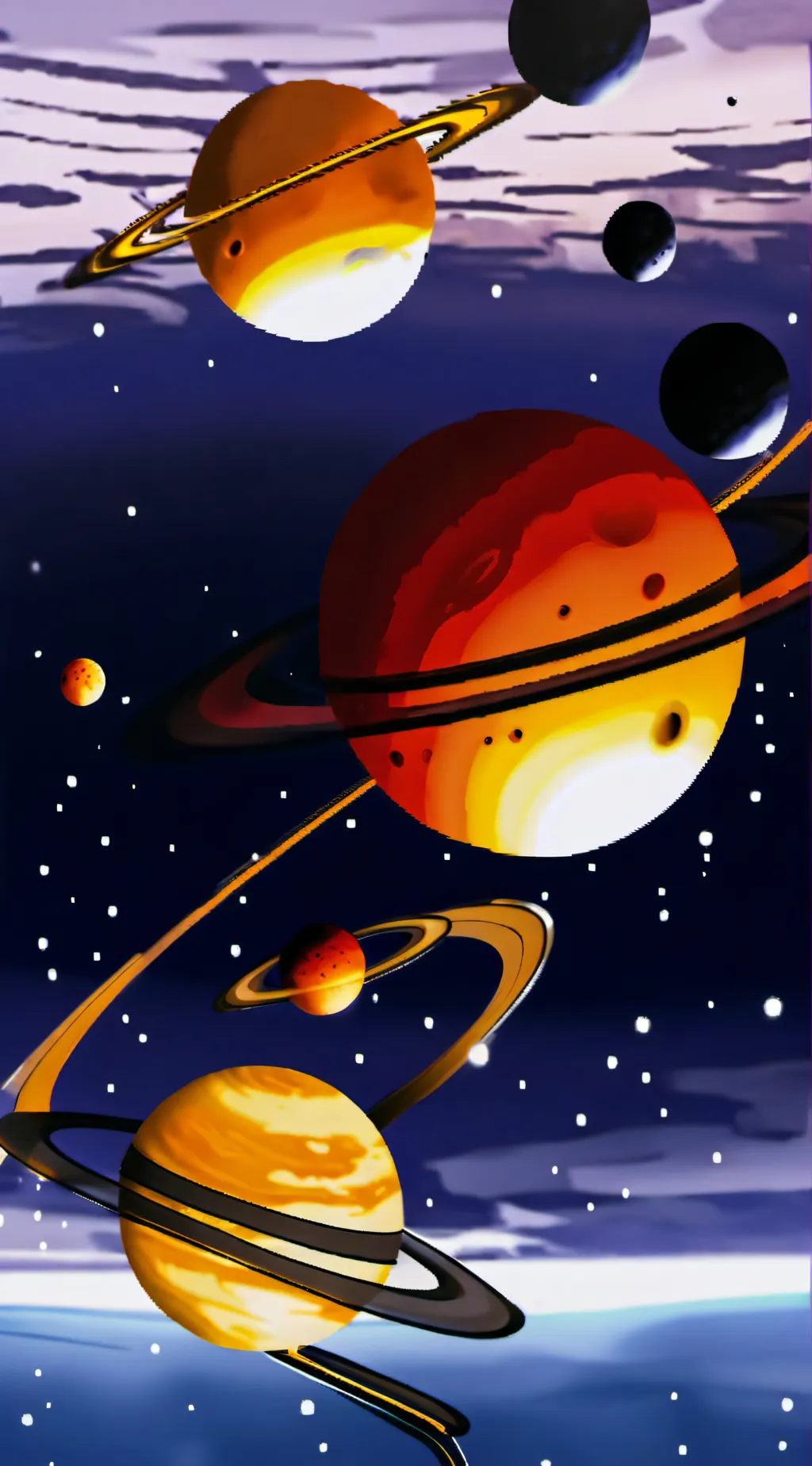 ai character: solarballs background
