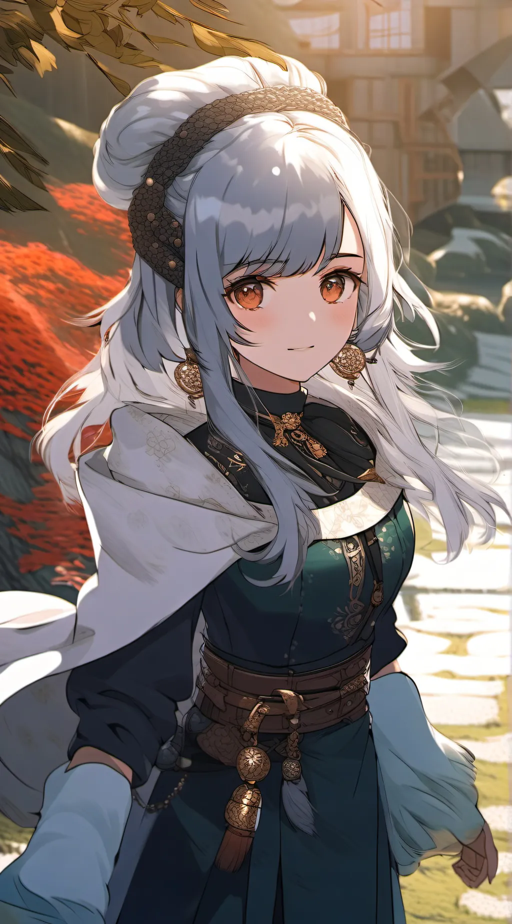 ai character: Mha Xmas background
