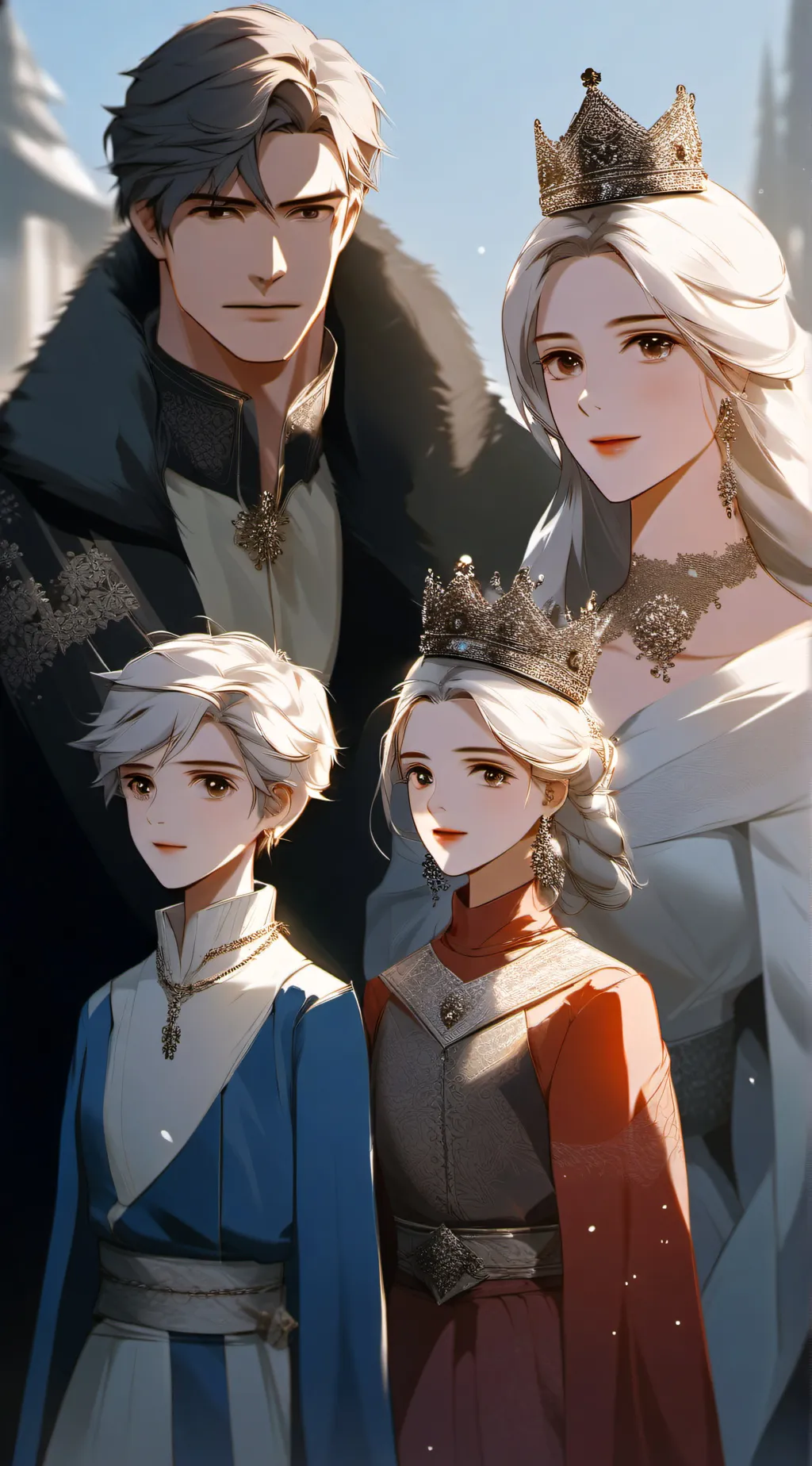 ai character: Newton Family background