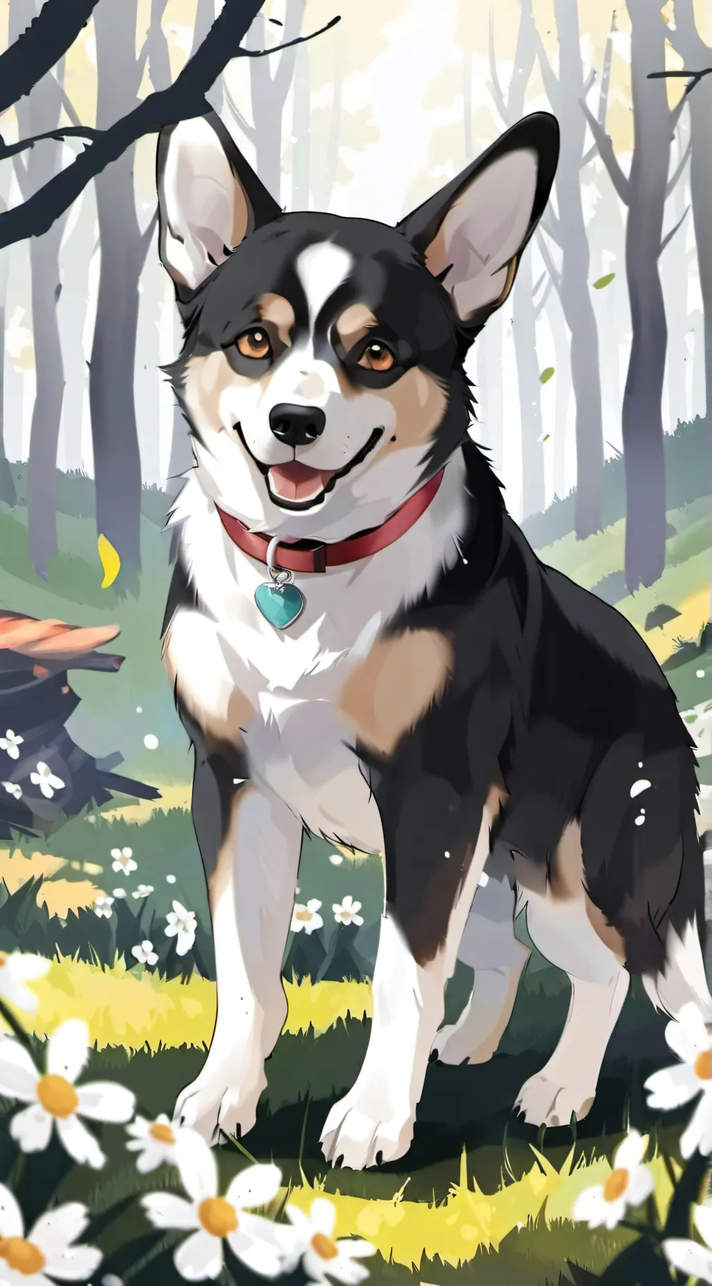 ai character: Shiggy's Corgie background