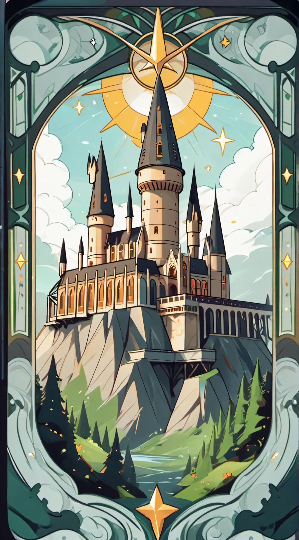 ai character: hogwarts  background