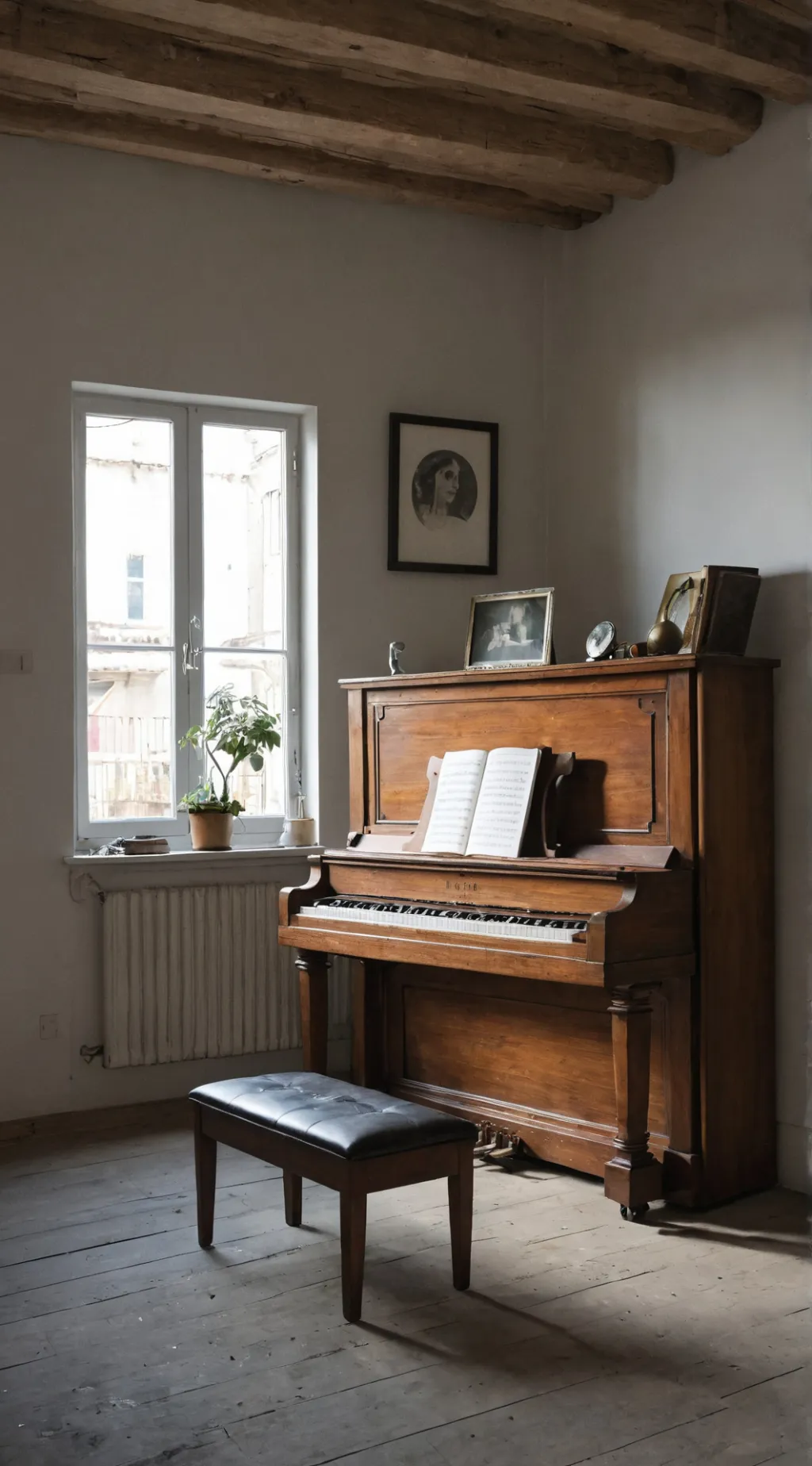 ai character: Learn piano background