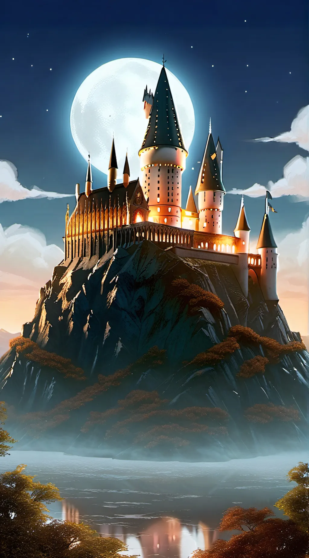 ai character: Hogwarts  background