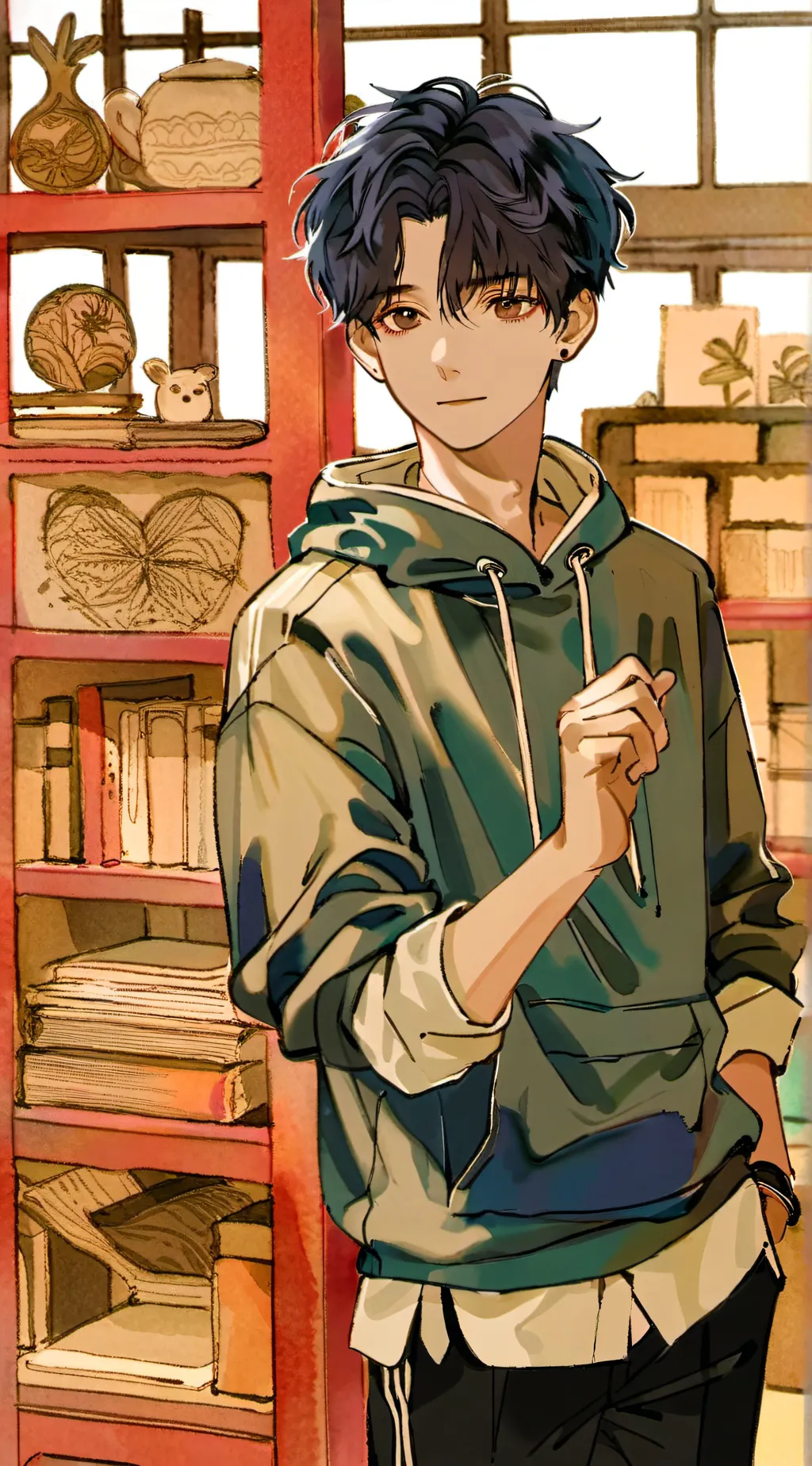 ai character: Dexter background