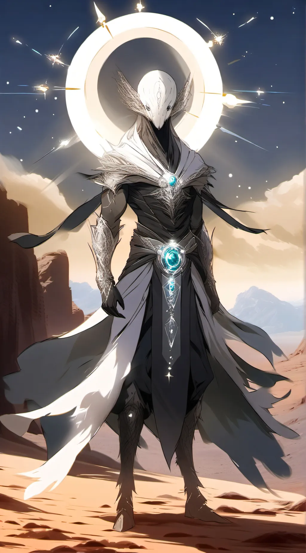 ai character: alien background