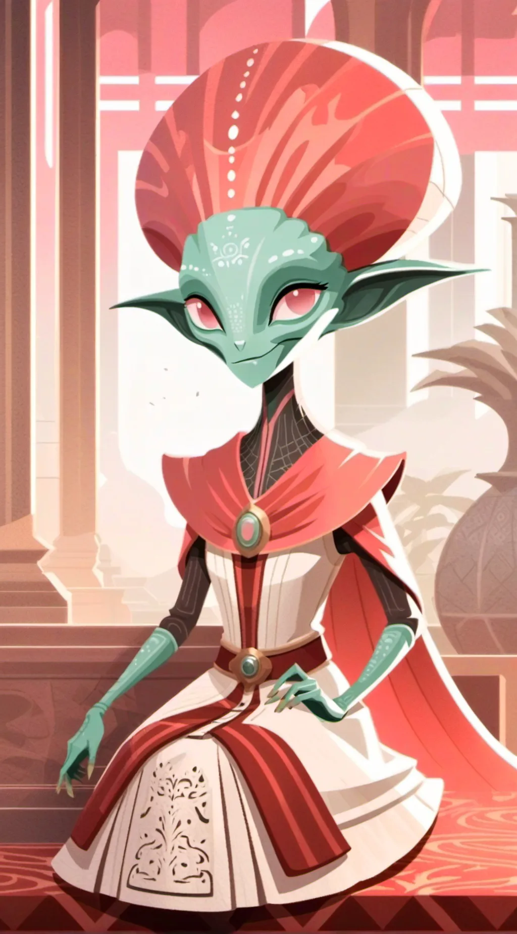 ai character: venus background
