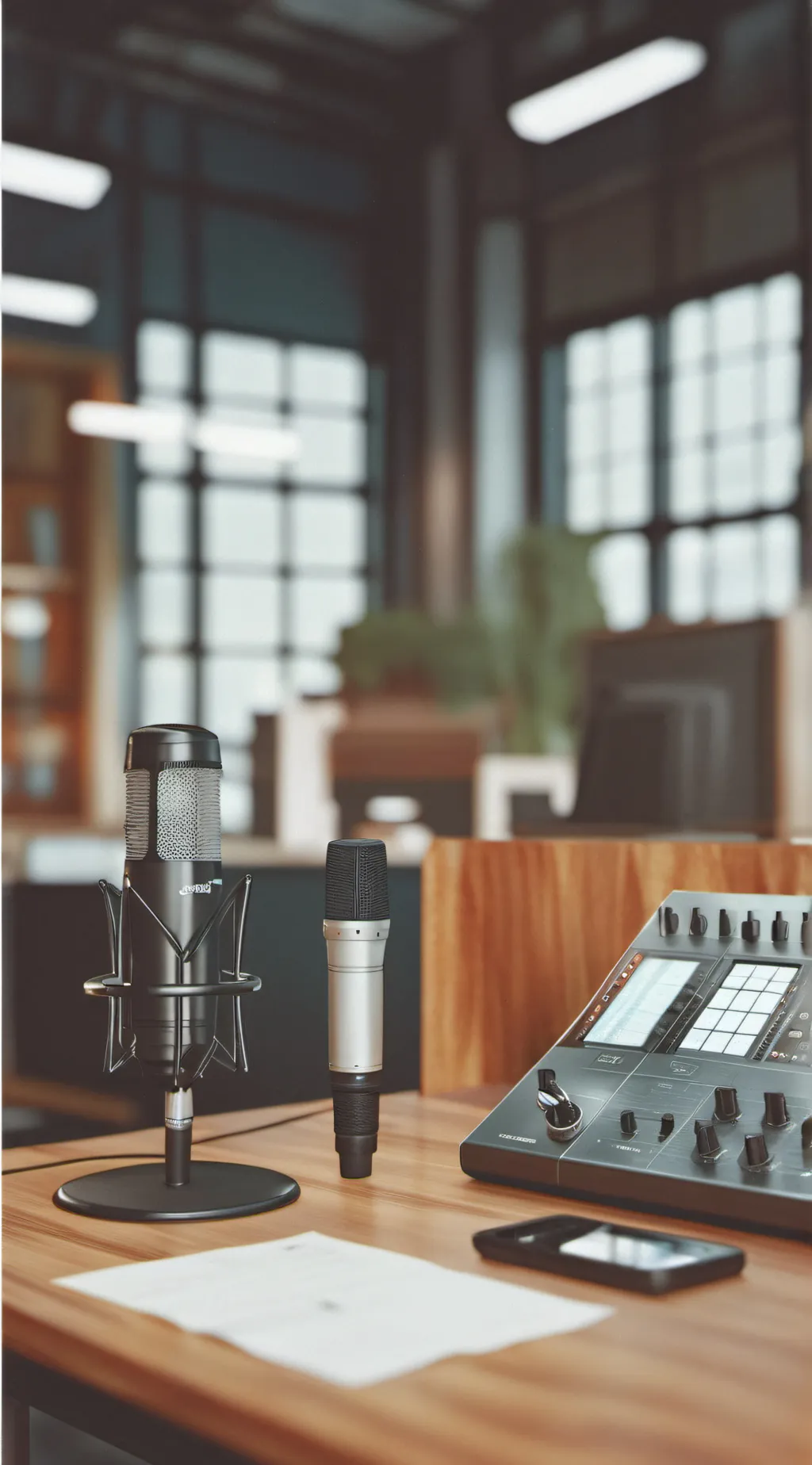 ai character: the radio station background