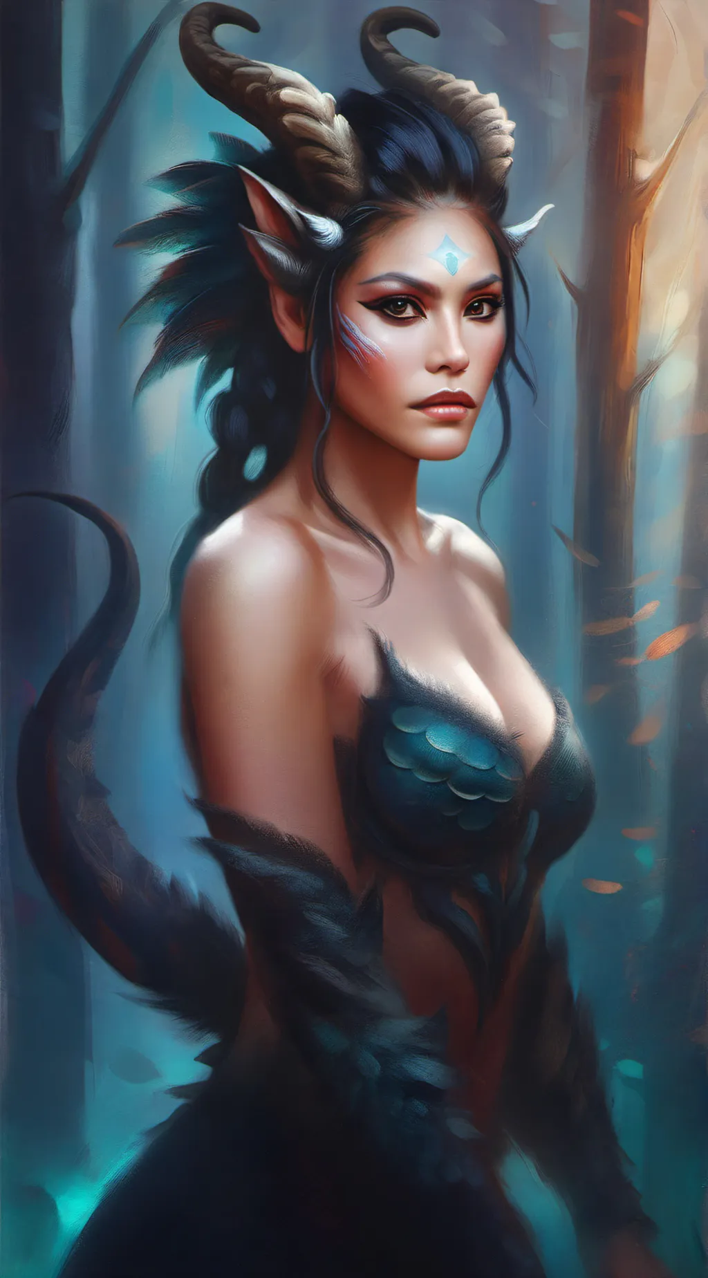 ai character: Monster Girl background