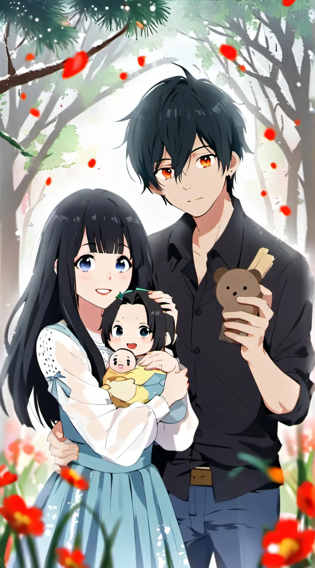 ai character: Aaron and aphmaus  background
