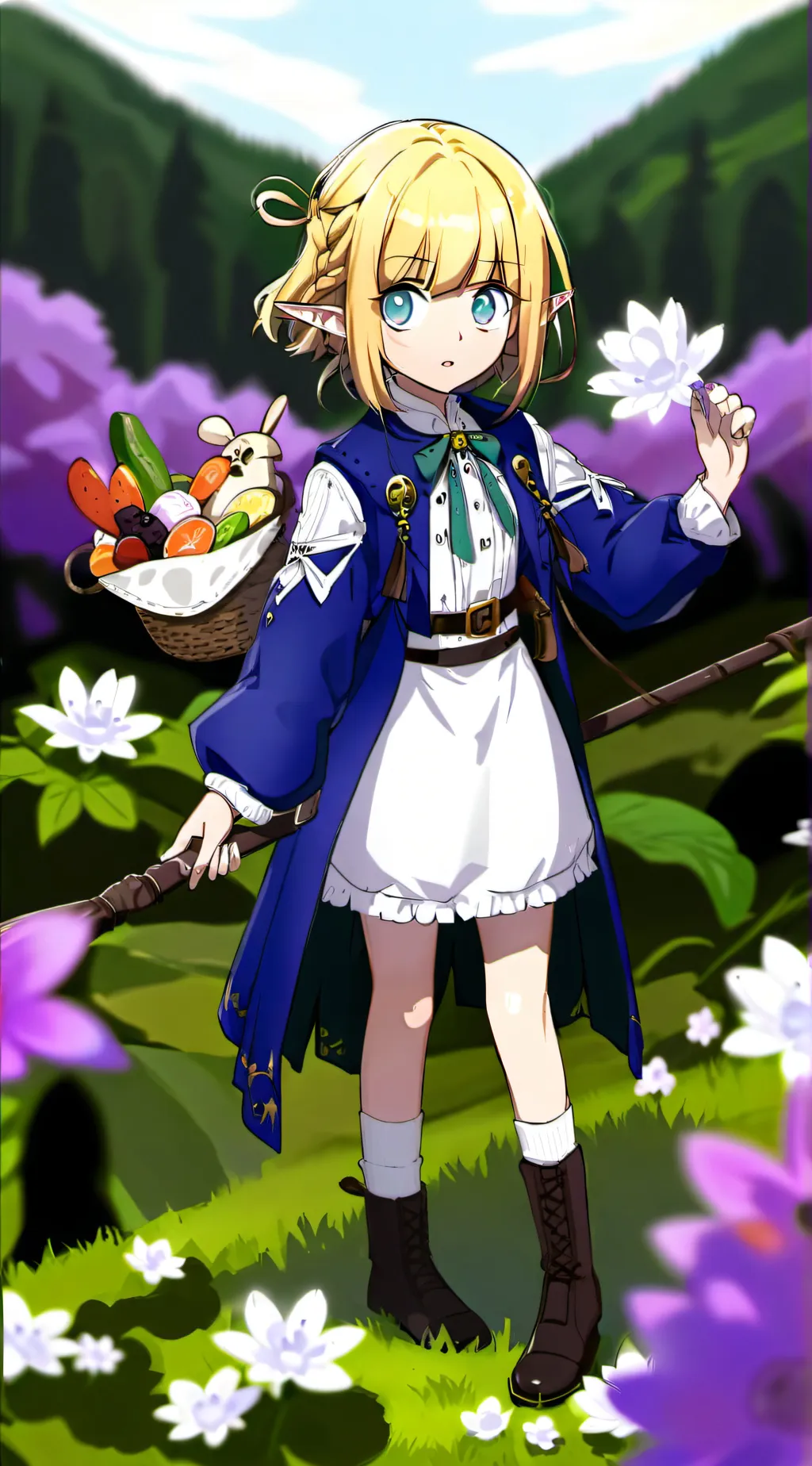 ai character: Mare bello Fiore background