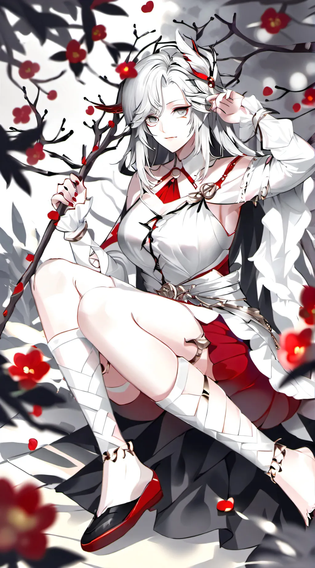 ai character: Ashley  background