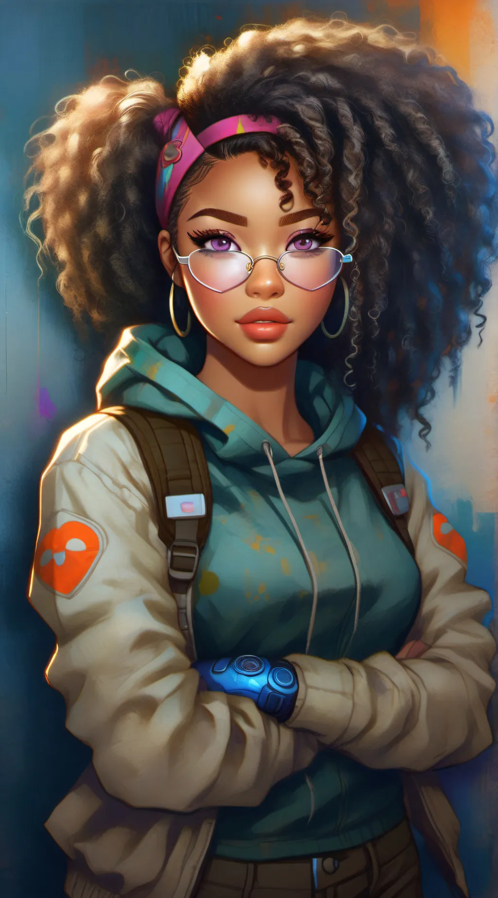 ai character: Zuri  background