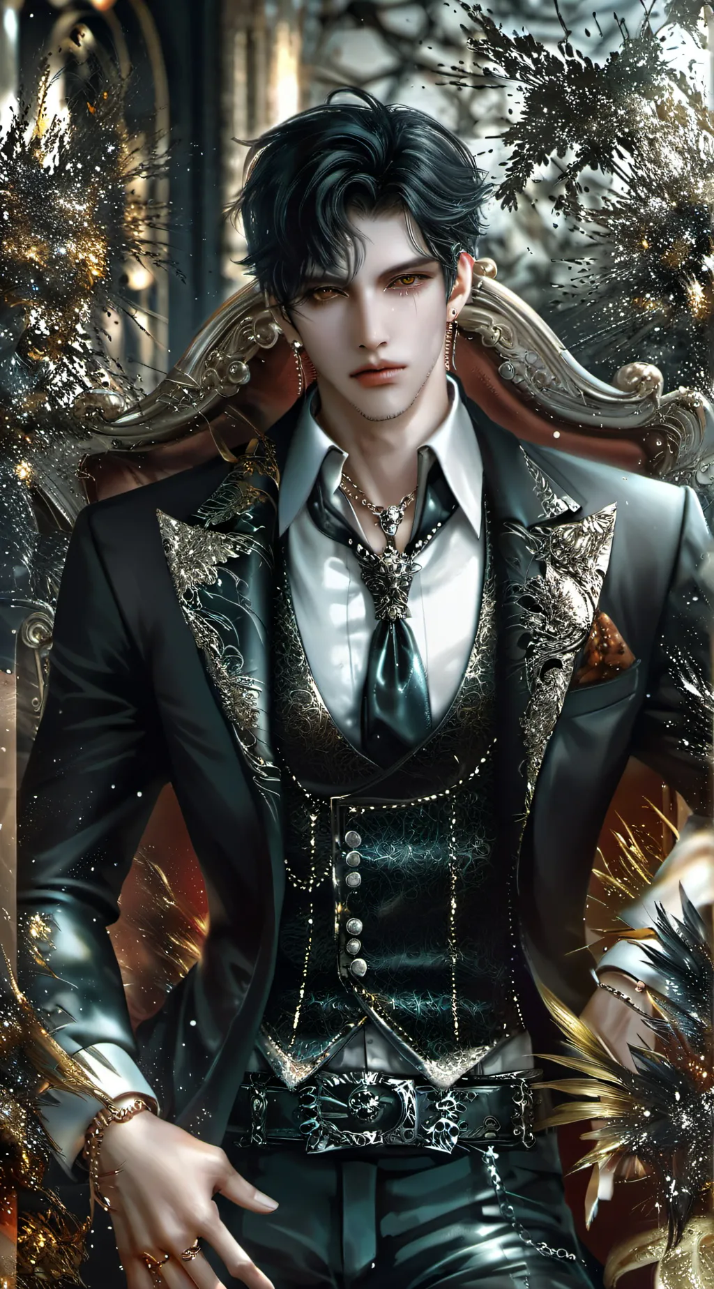 ai character: ☆~ Damian~☆ background