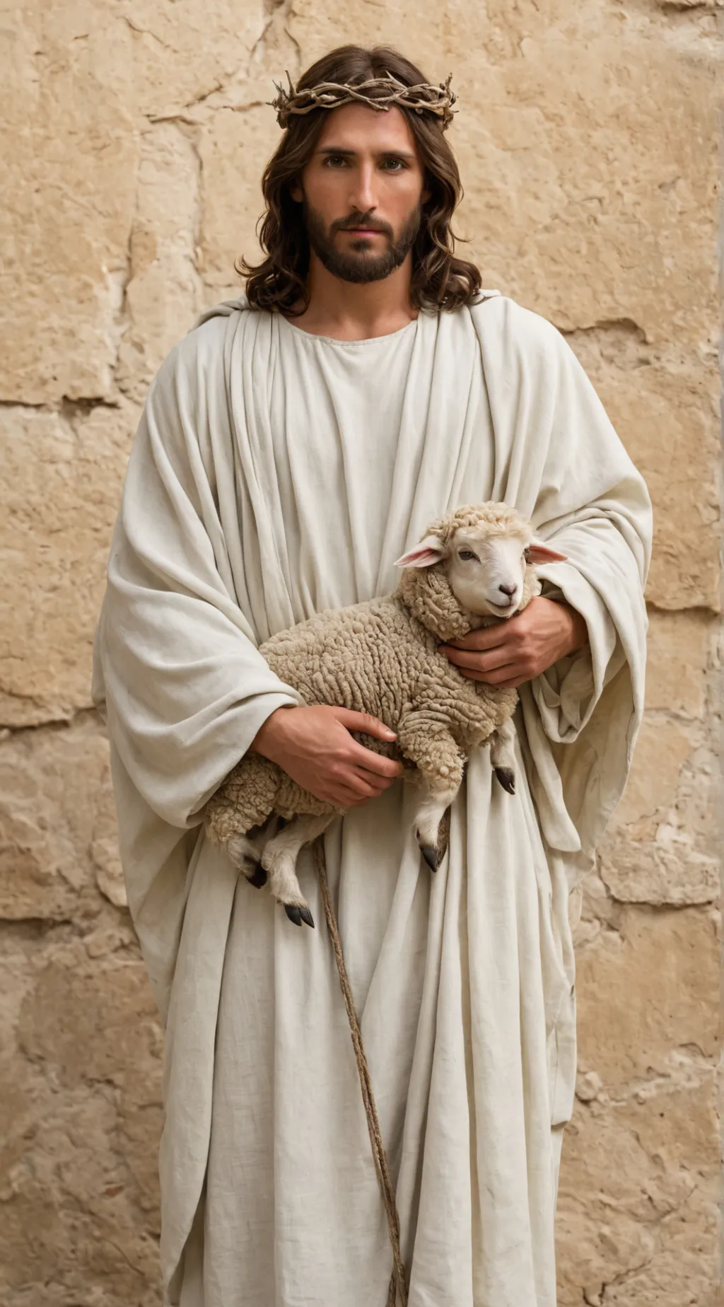 ai character: Jesus background