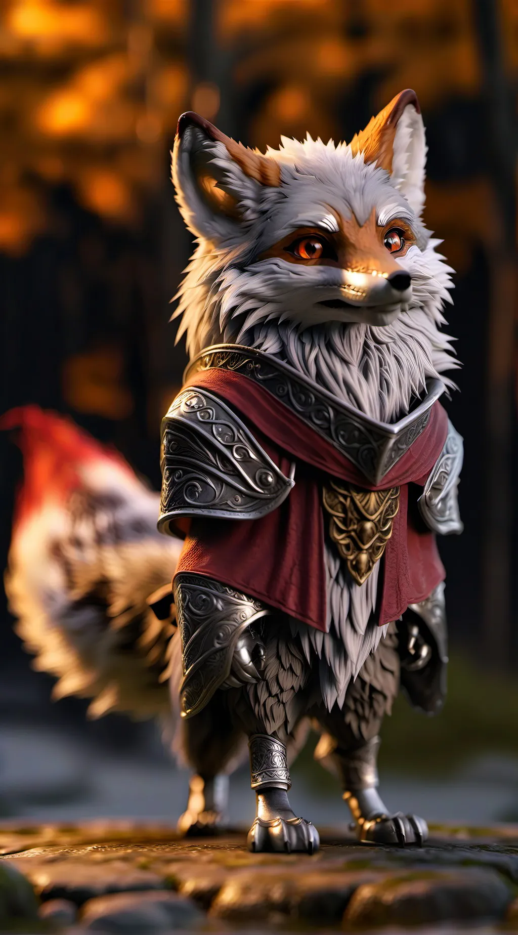 ai character: Amber background