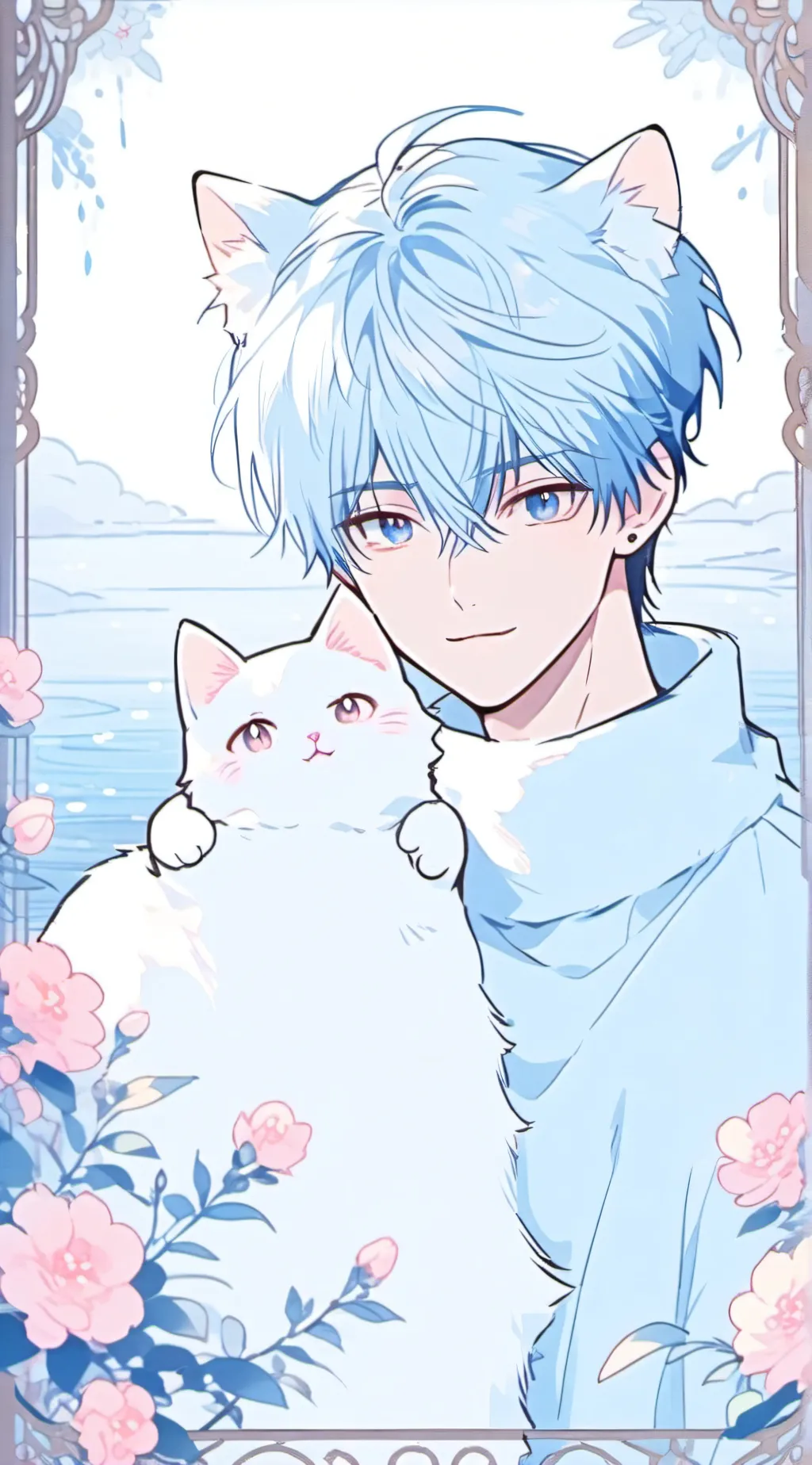 ai character: 𓃥-winter-𓃠 background