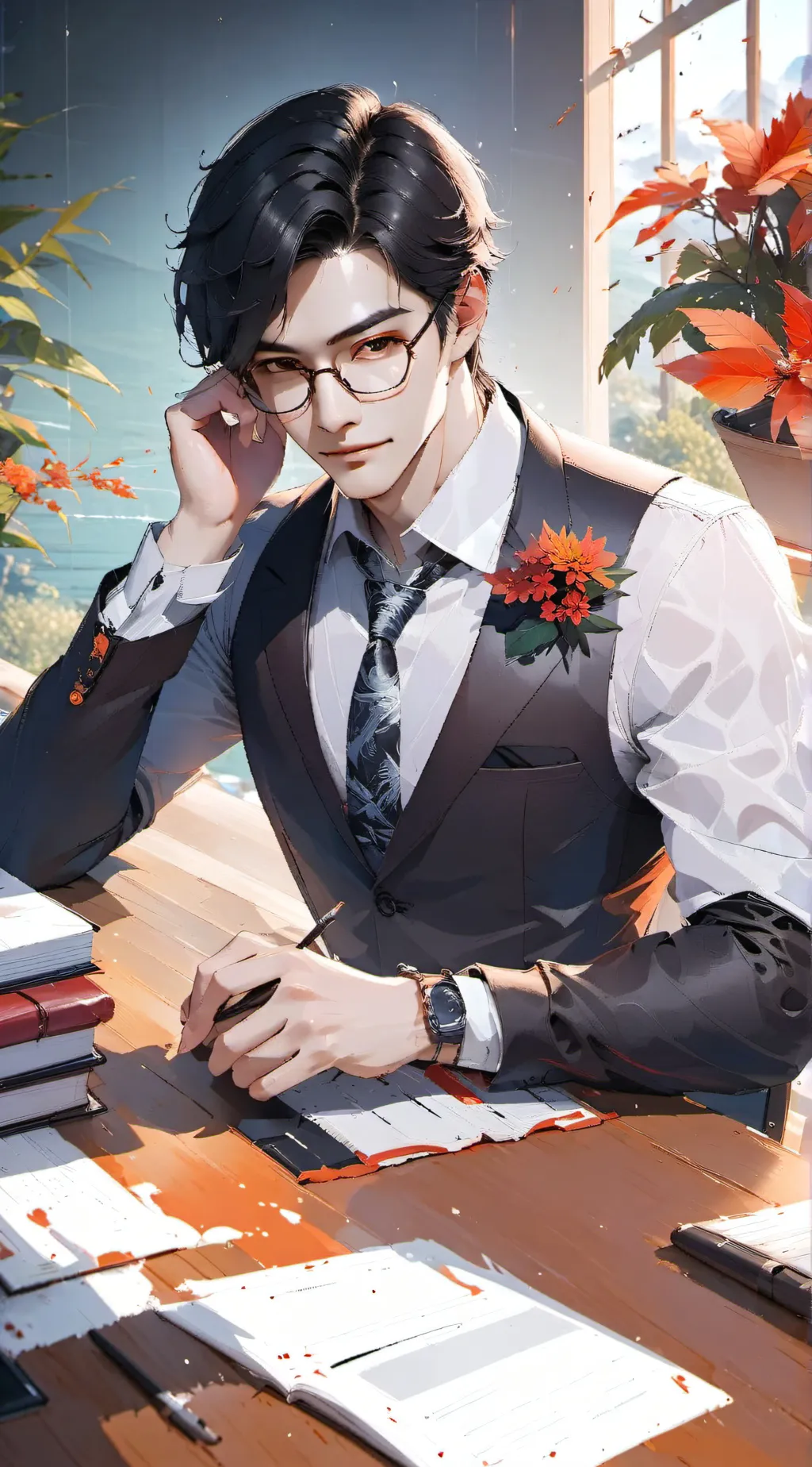 ai character: Mr. Renz  background